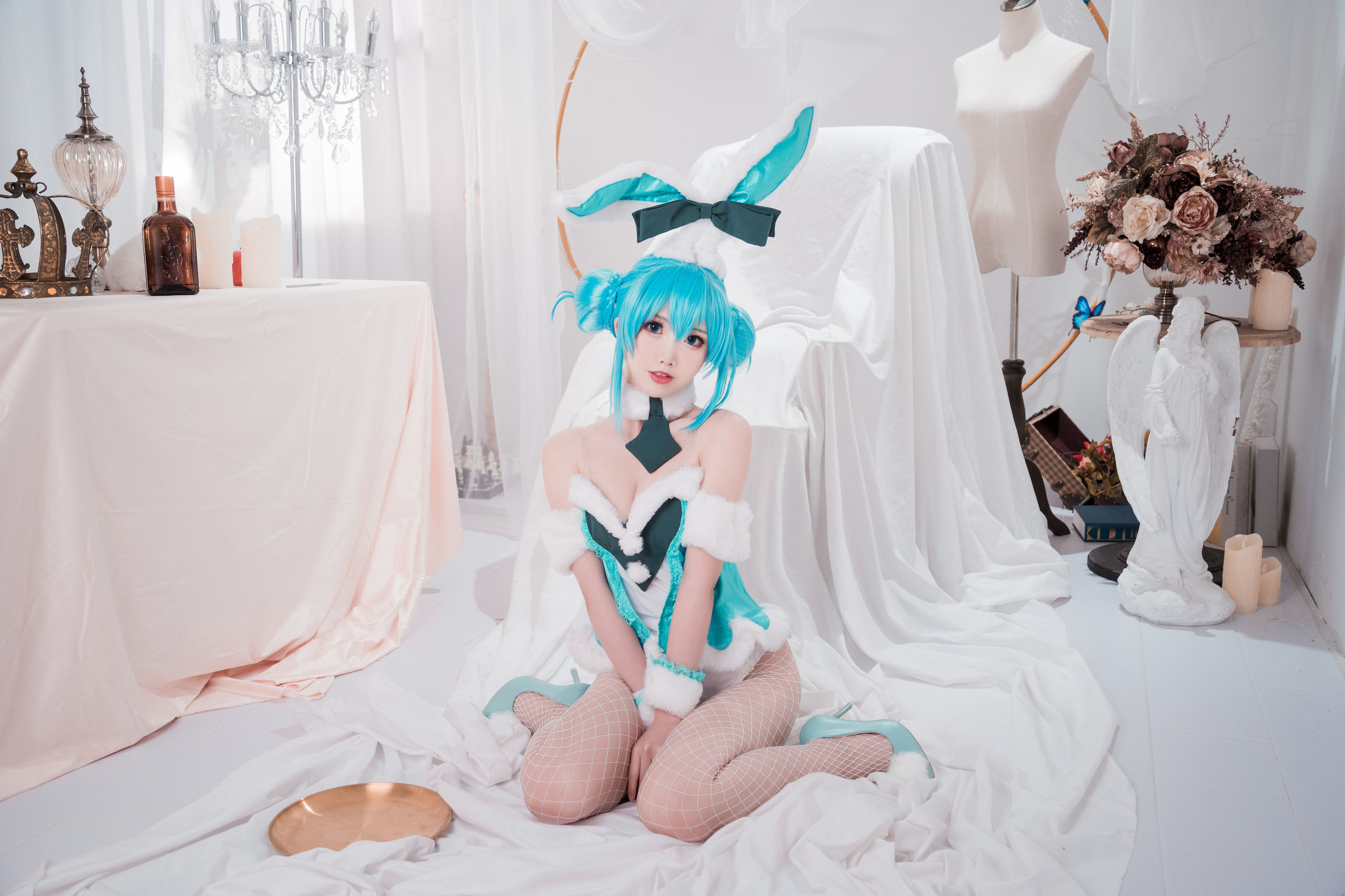 可爱人气Coser面饼仙儿 - 初音兔女郎-图1