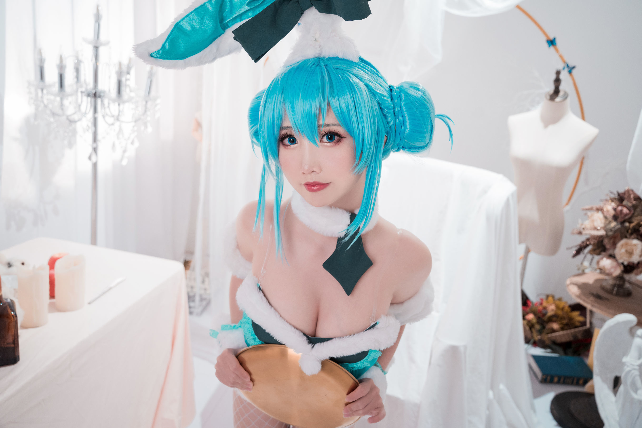 可爱人气Coser面饼仙儿 - 初音兔女郎-图2