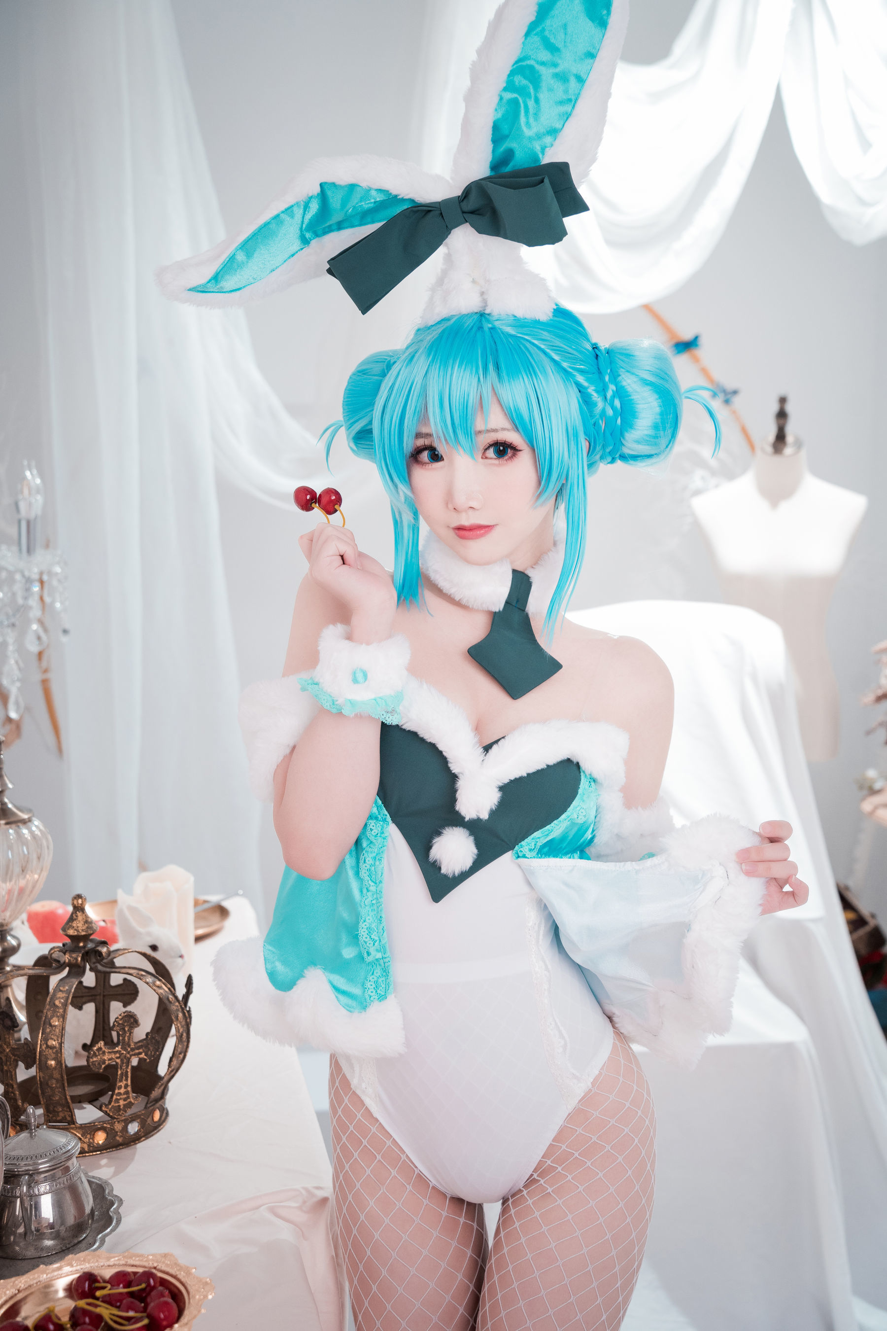 可爱人气Coser面饼仙儿 - 初音兔女郎-图5