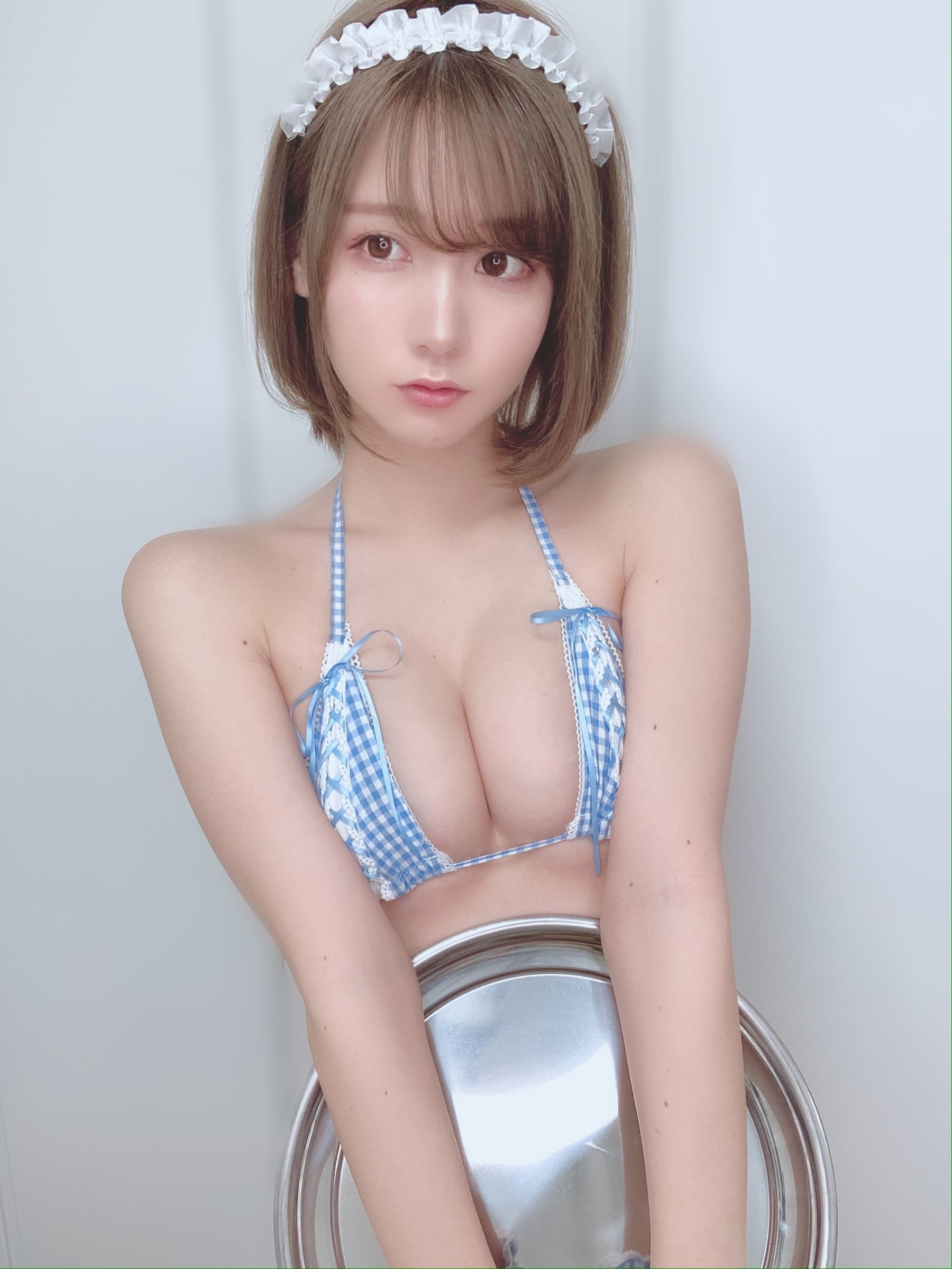 日本甜美COSERけんけん 2020.09 ギンガムチェック-图6