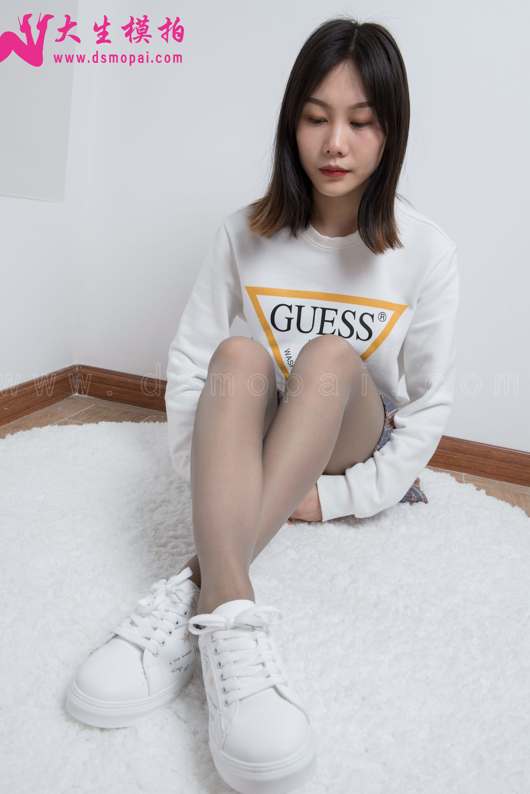 No.133 小敏 灰丝小白鞋-图3