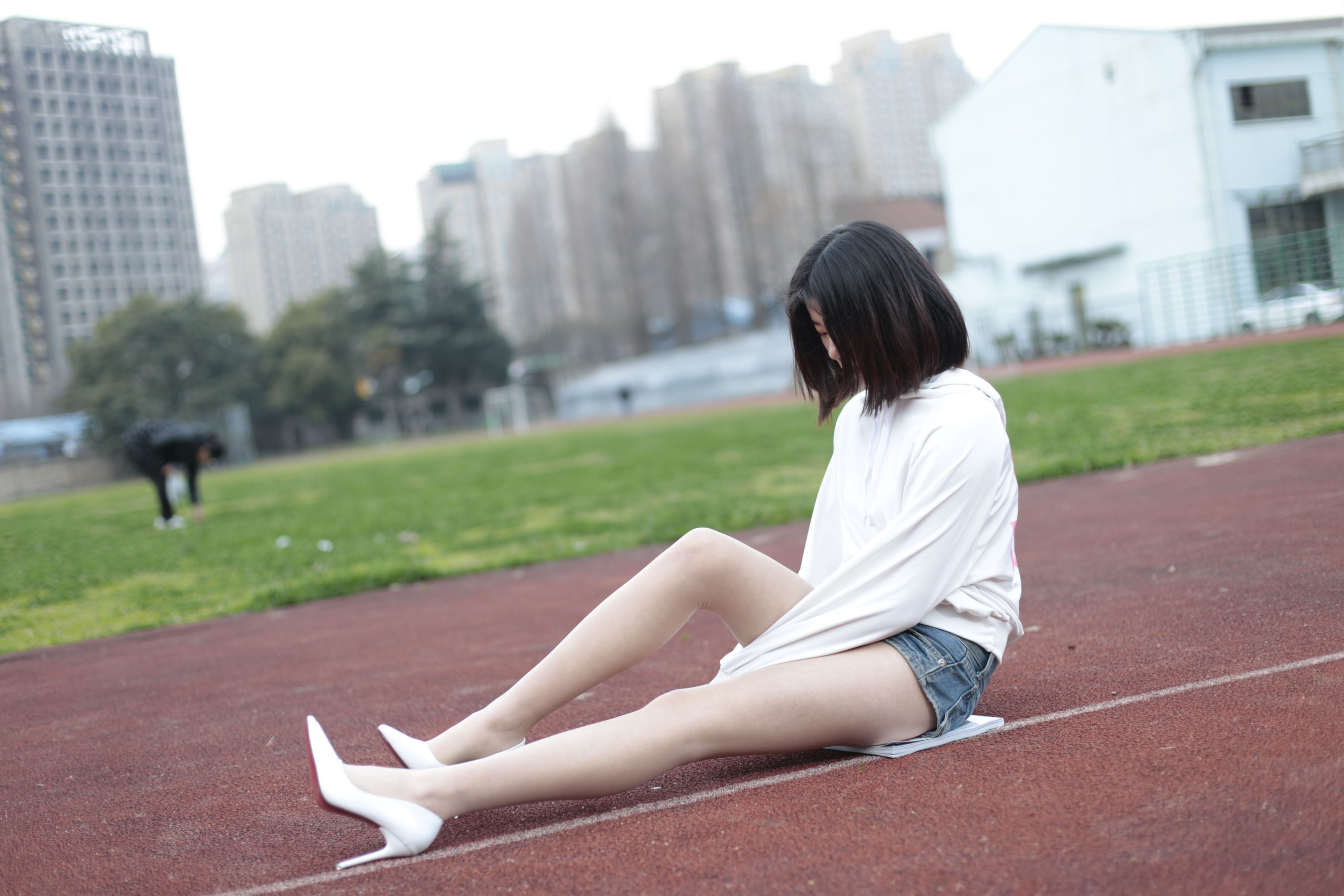 NO.034 喵璃 穿过运动场的青春气息-图0