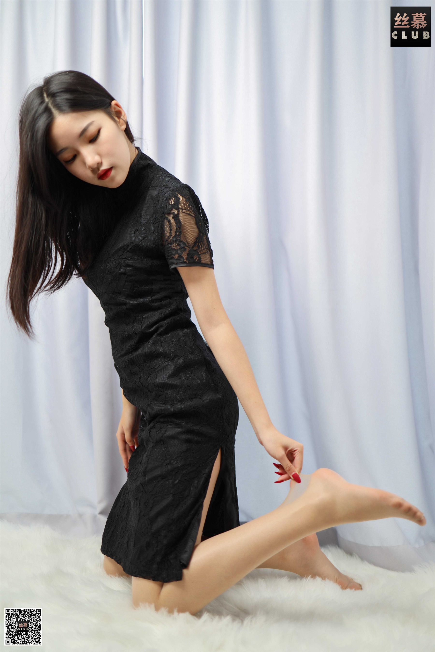 SM113 天天一元 文欣的蕾丝旗袍-图26