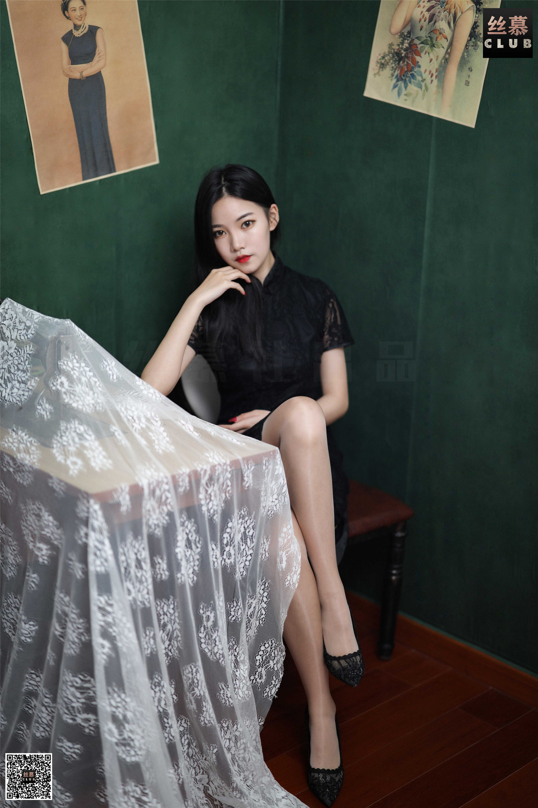 SM113 天天一元 文欣的蕾丝旗袍-图53