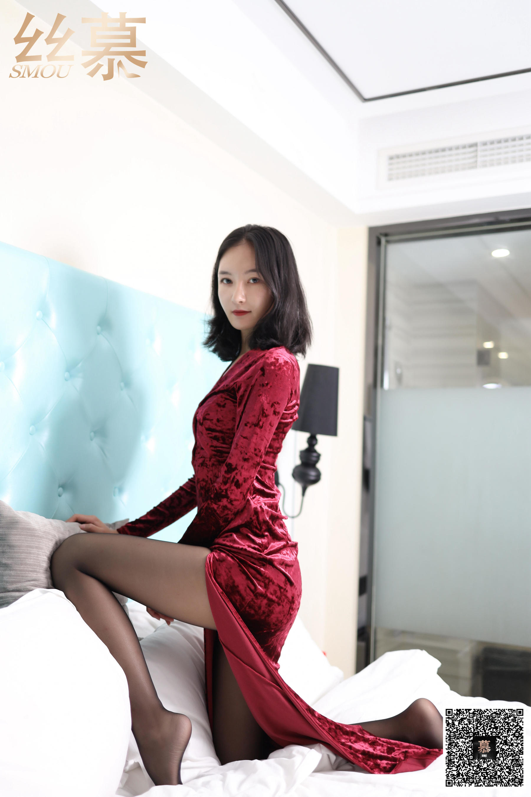 SM318 天天一元 茗茗 红礼服女郎-图26