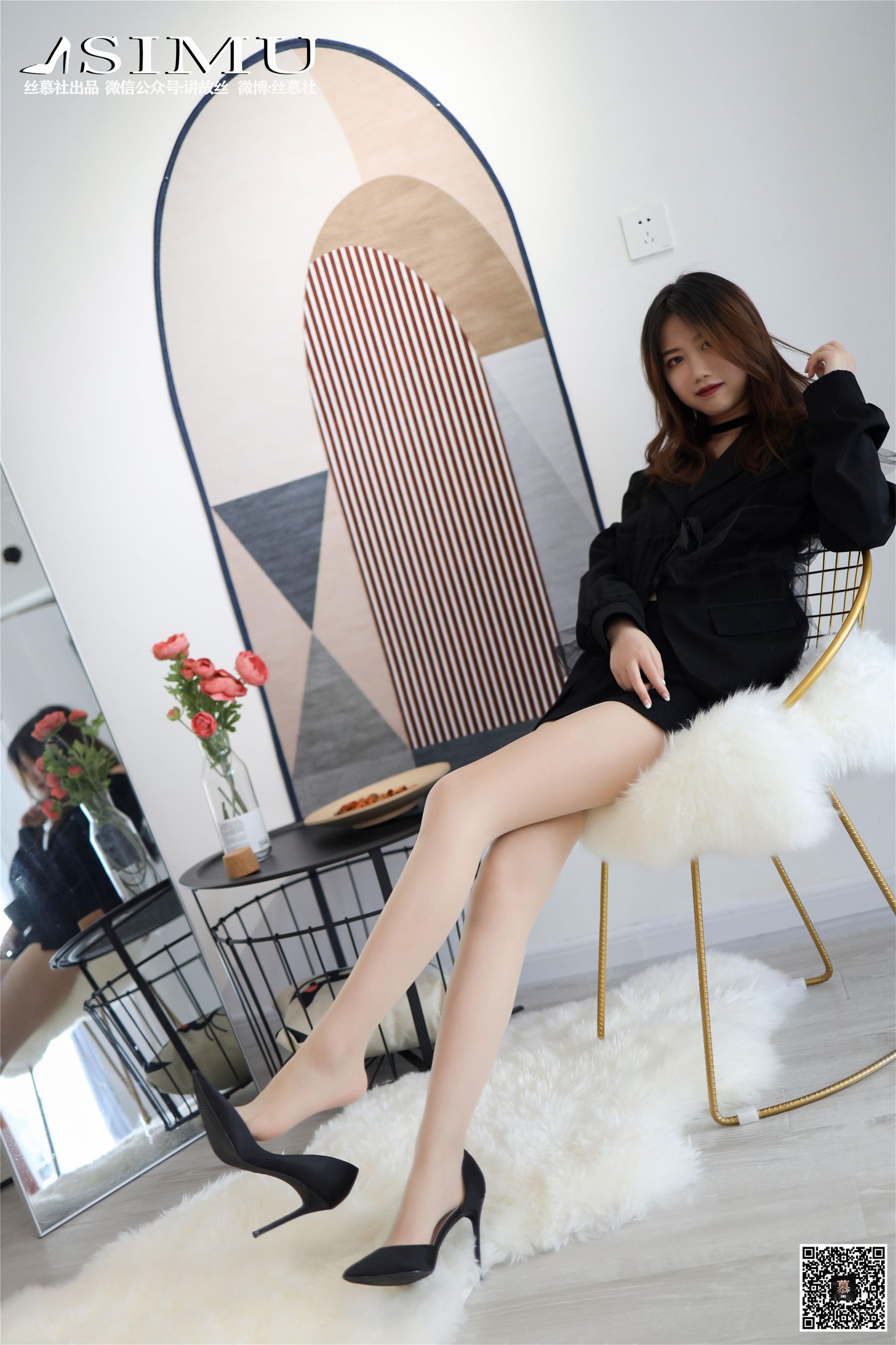 特写集TX018 米朵 《经典的肉丝》-图17