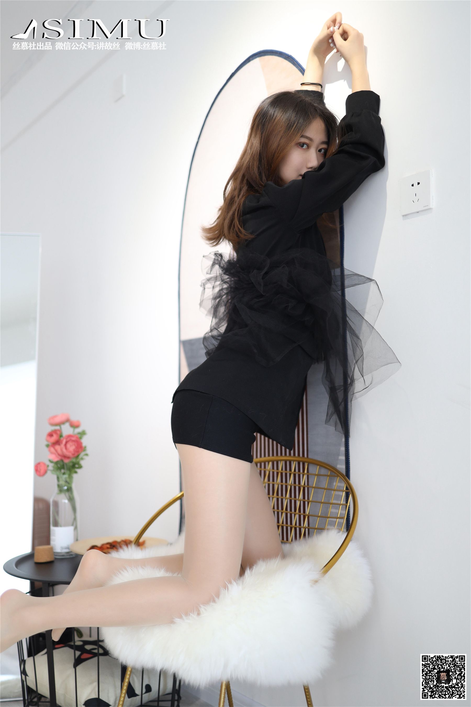 特写集TX018 米朵 《经典的肉丝》-图42