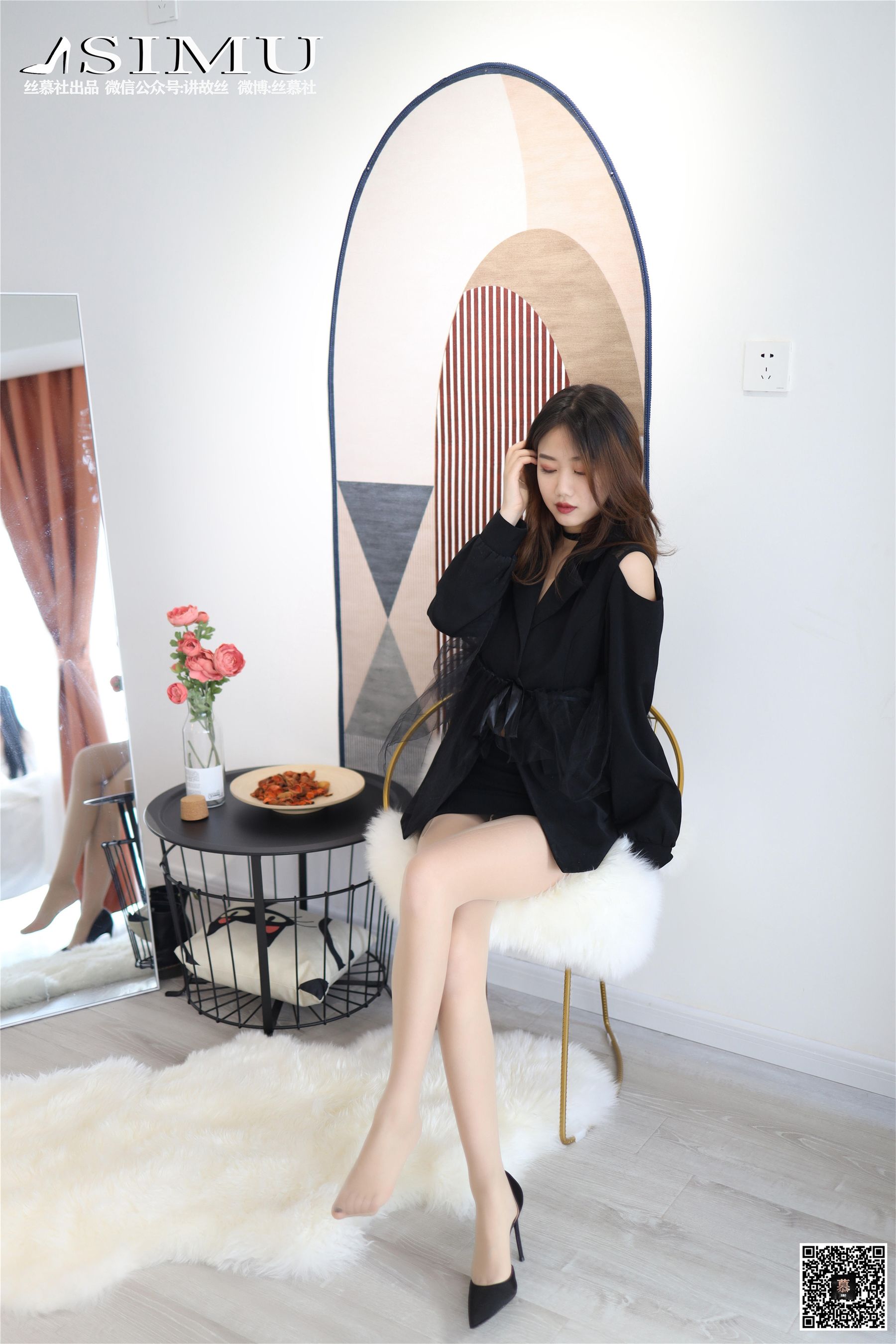 特写集TX018 米朵 《经典的肉丝》-图43
