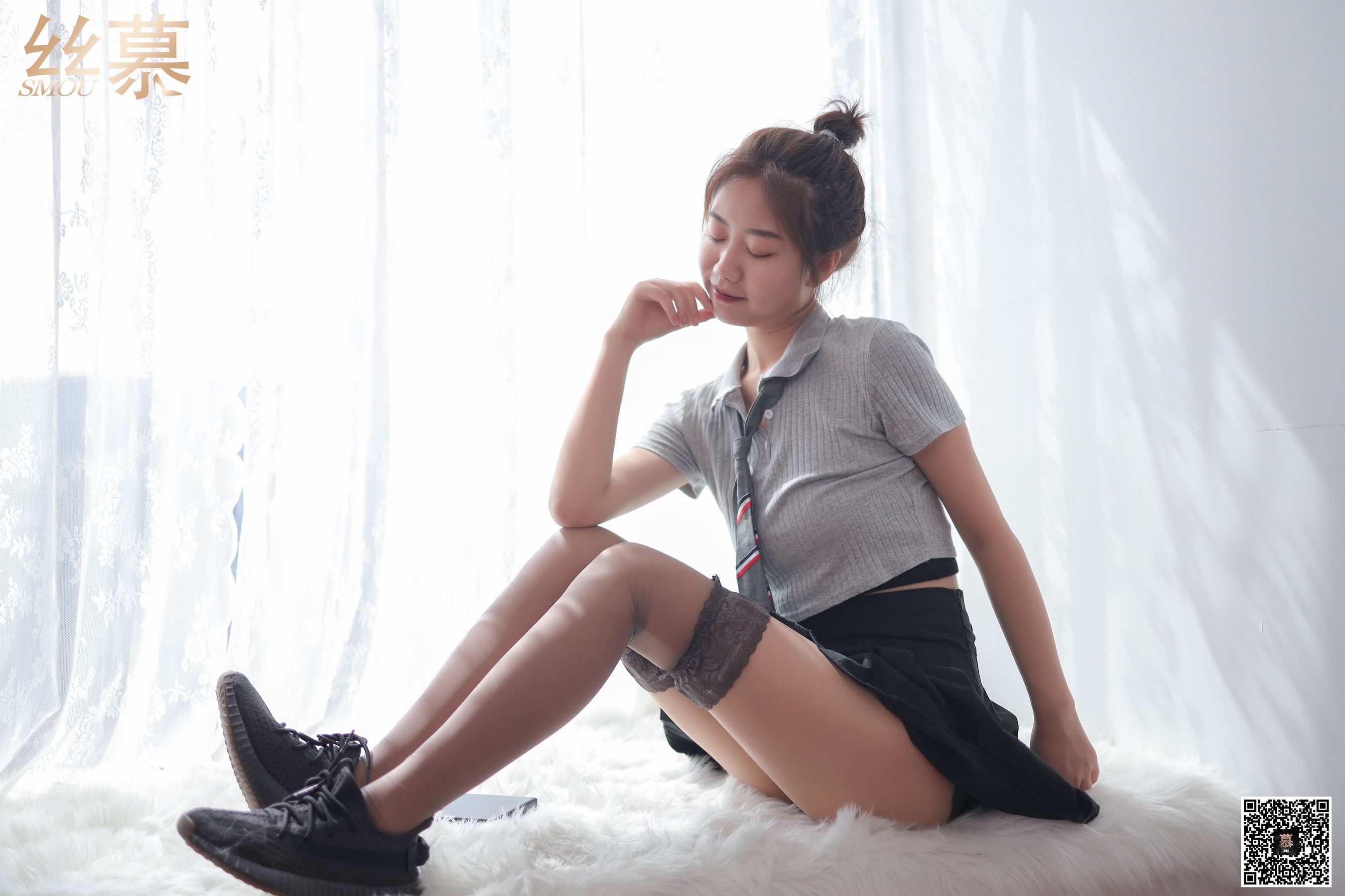 特写集TX041 米朵 《缠在腿上的双丝诱惑》-图16