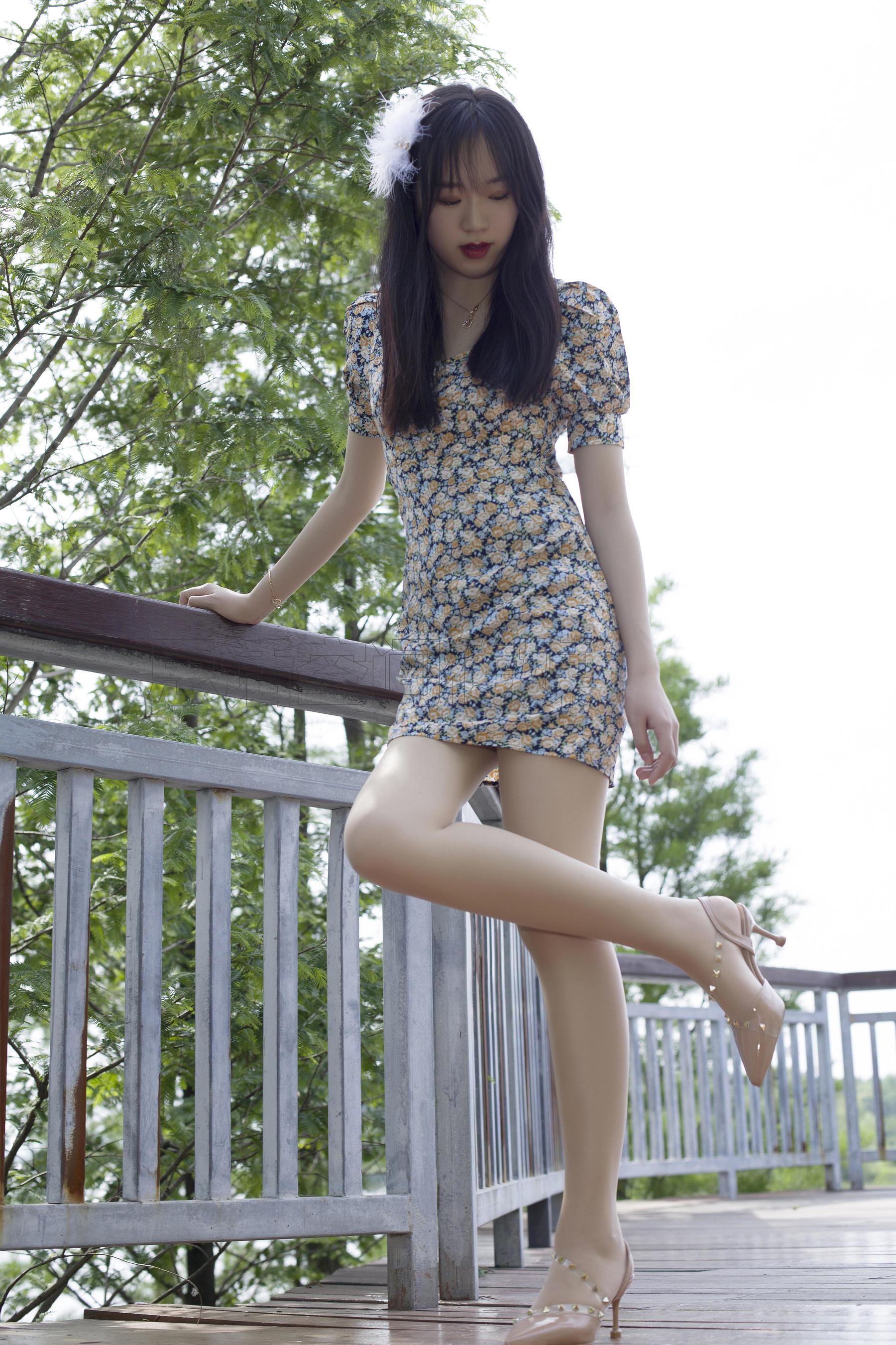SH121 子琦 绿林碎花-图9