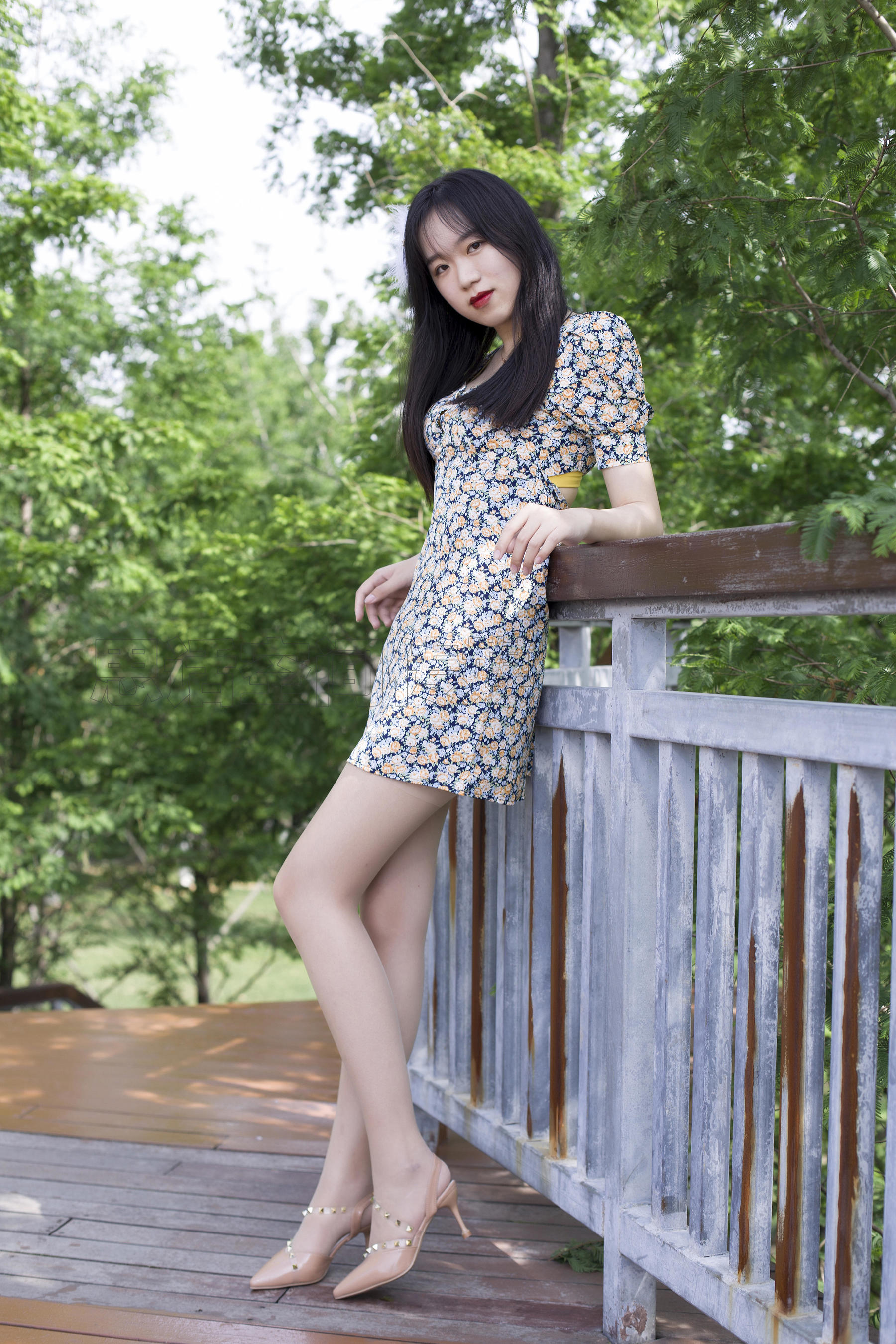SH121 子琦 绿林碎花-图37