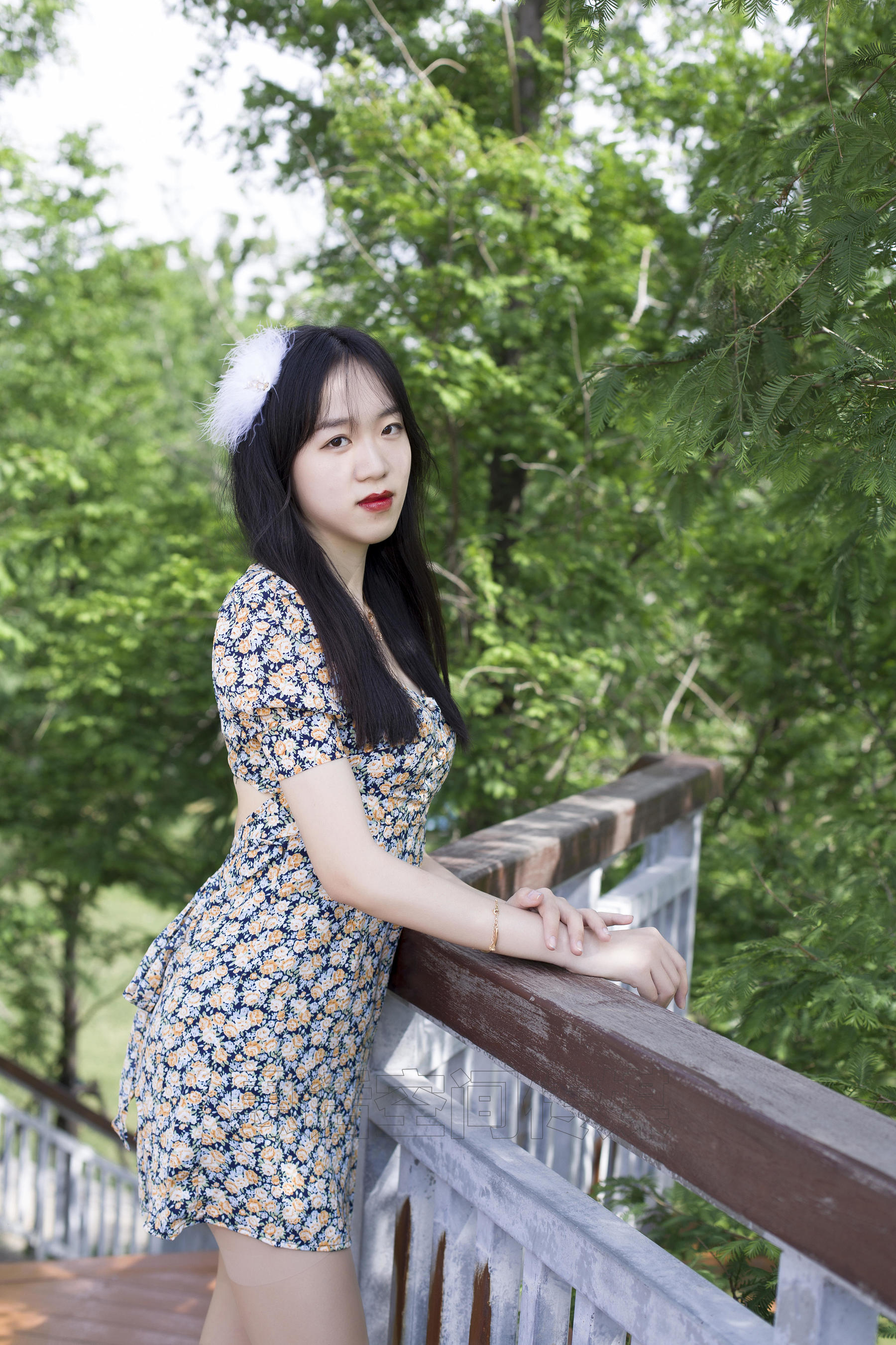 SH121 子琦 绿林碎花-图3
