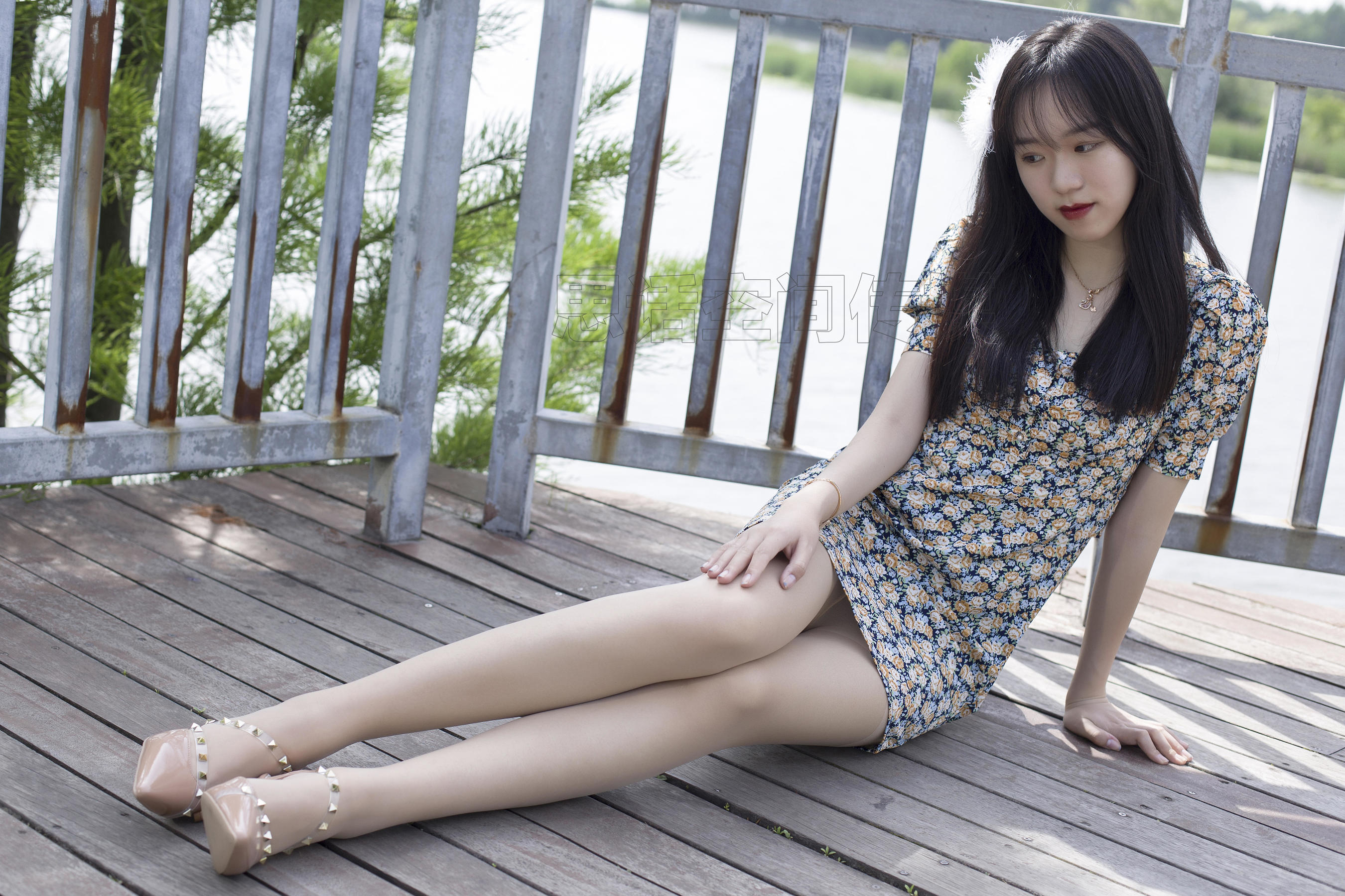 SH121 子琦 绿林碎花-图4