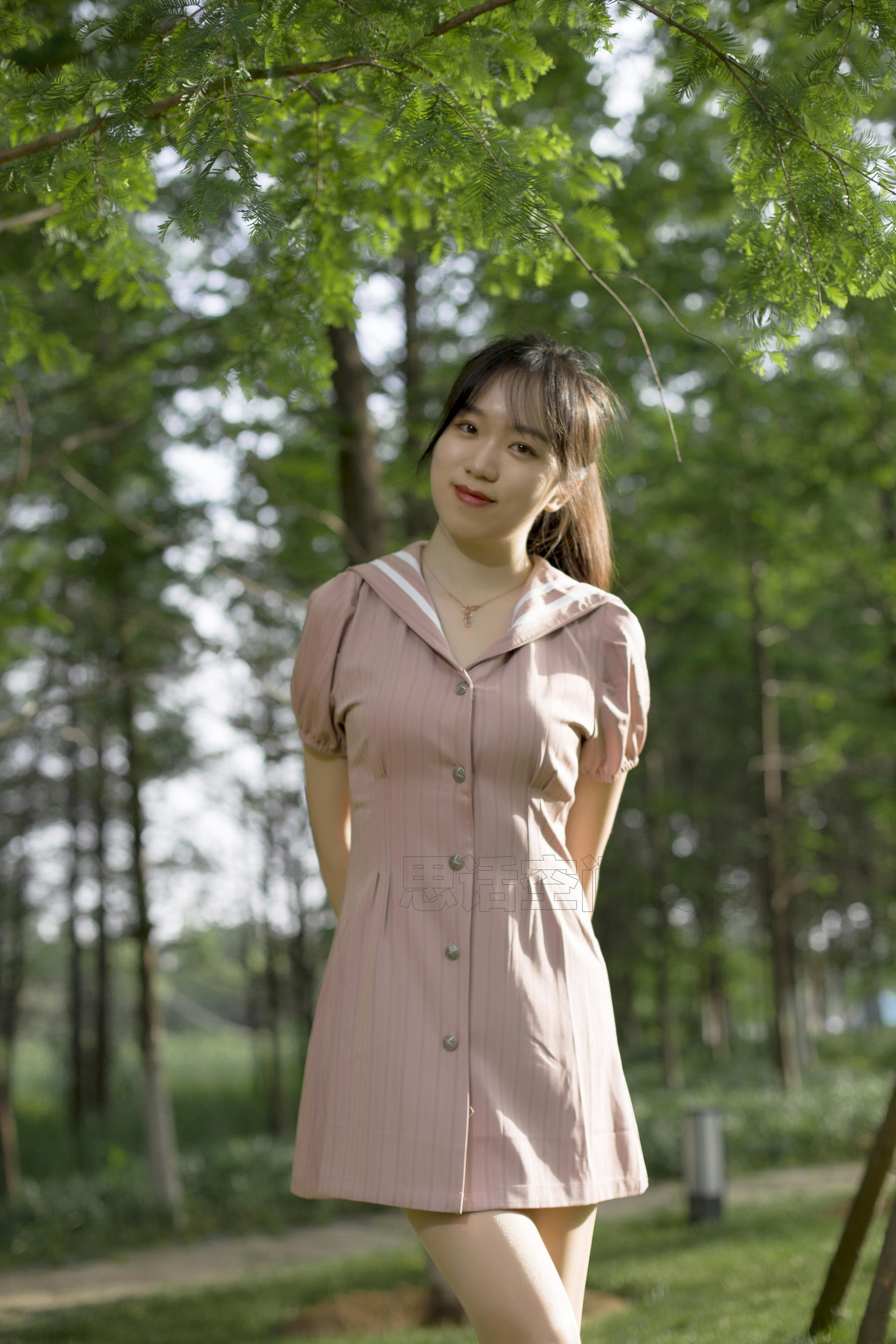 SH124 子琦 山林间的嫩龄少女-图3