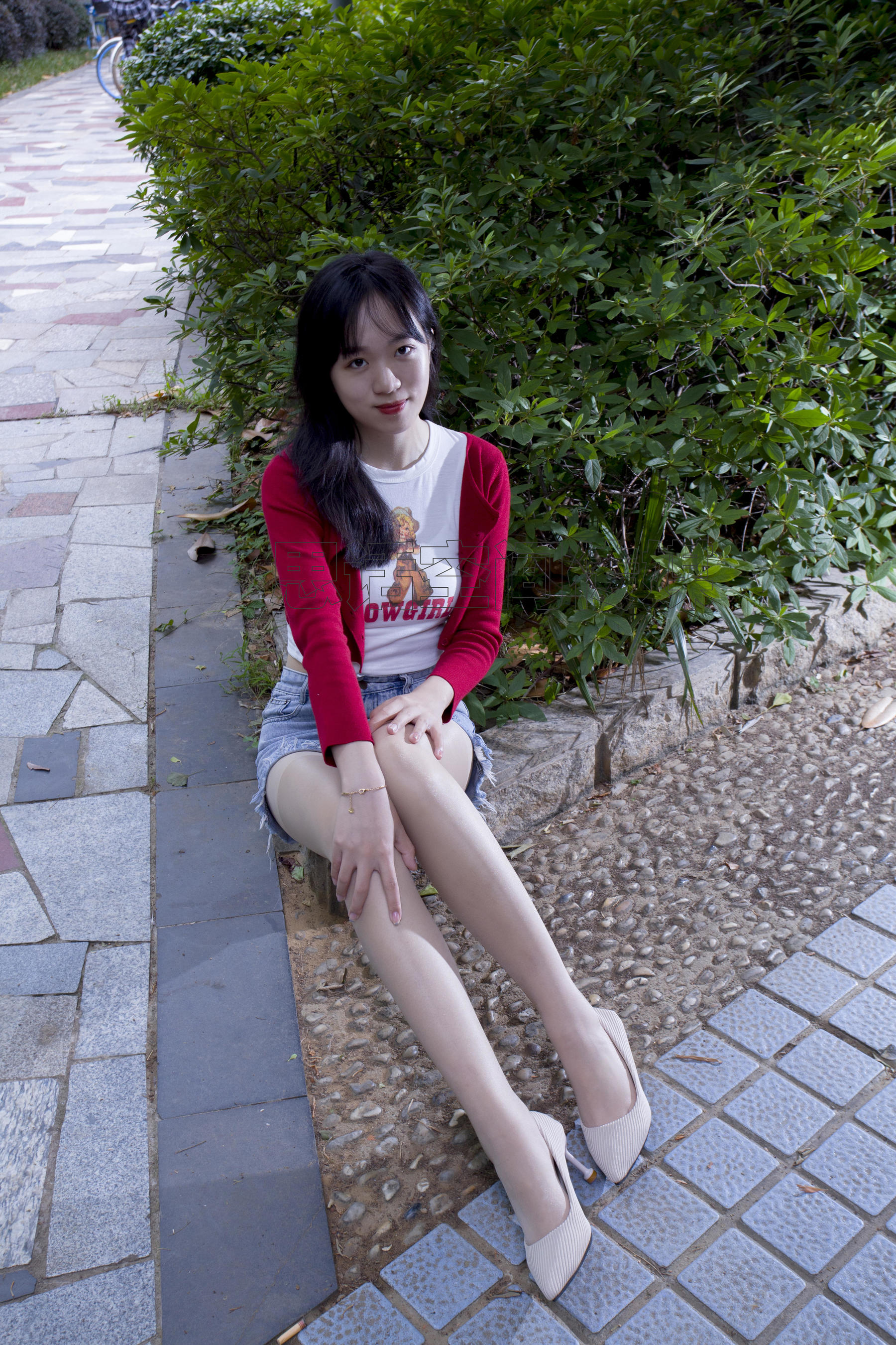 SH129 子琦 公园长腿活力少女-图17