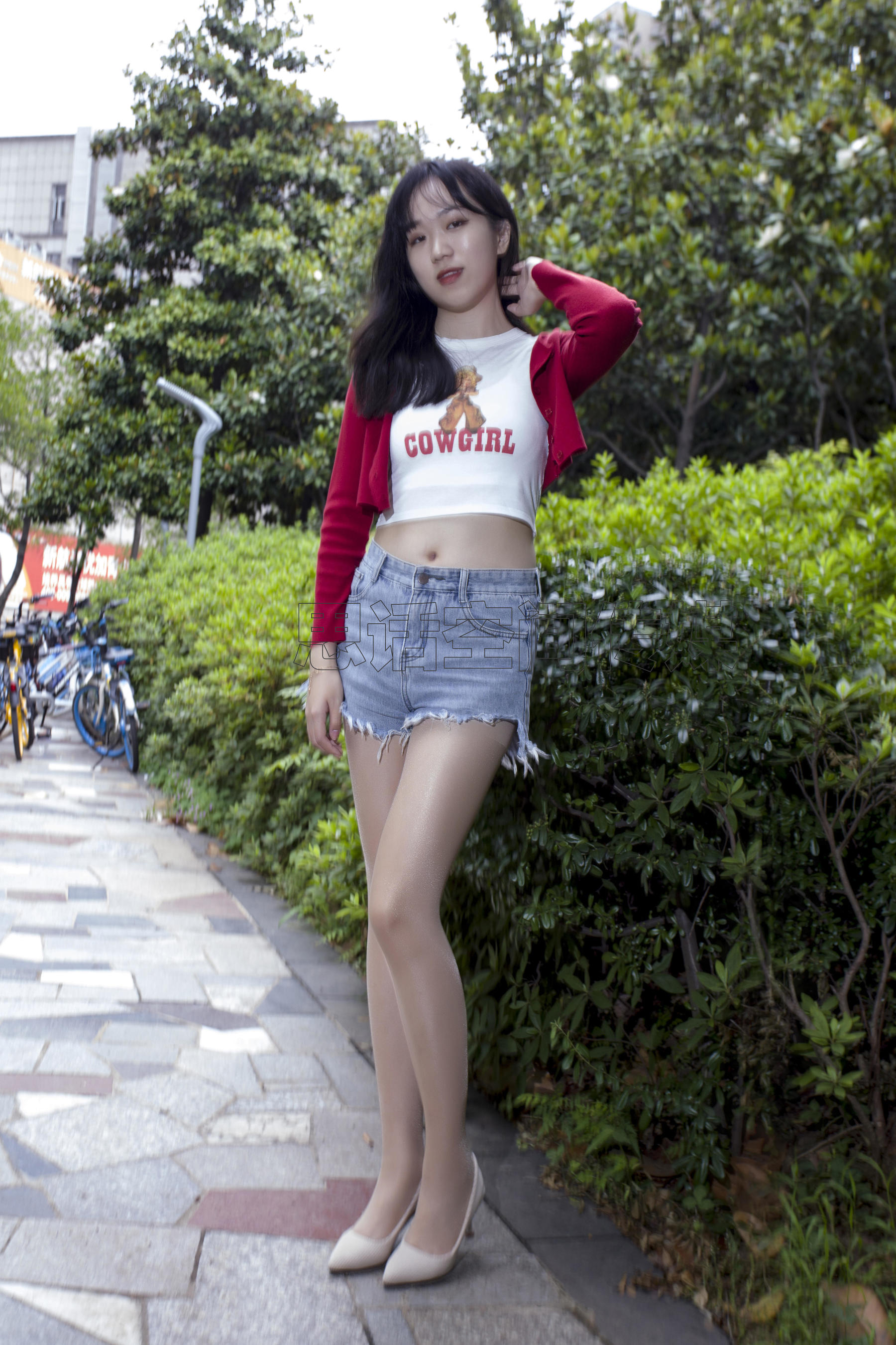 SH129 子琦 公园长腿活力少女-图38