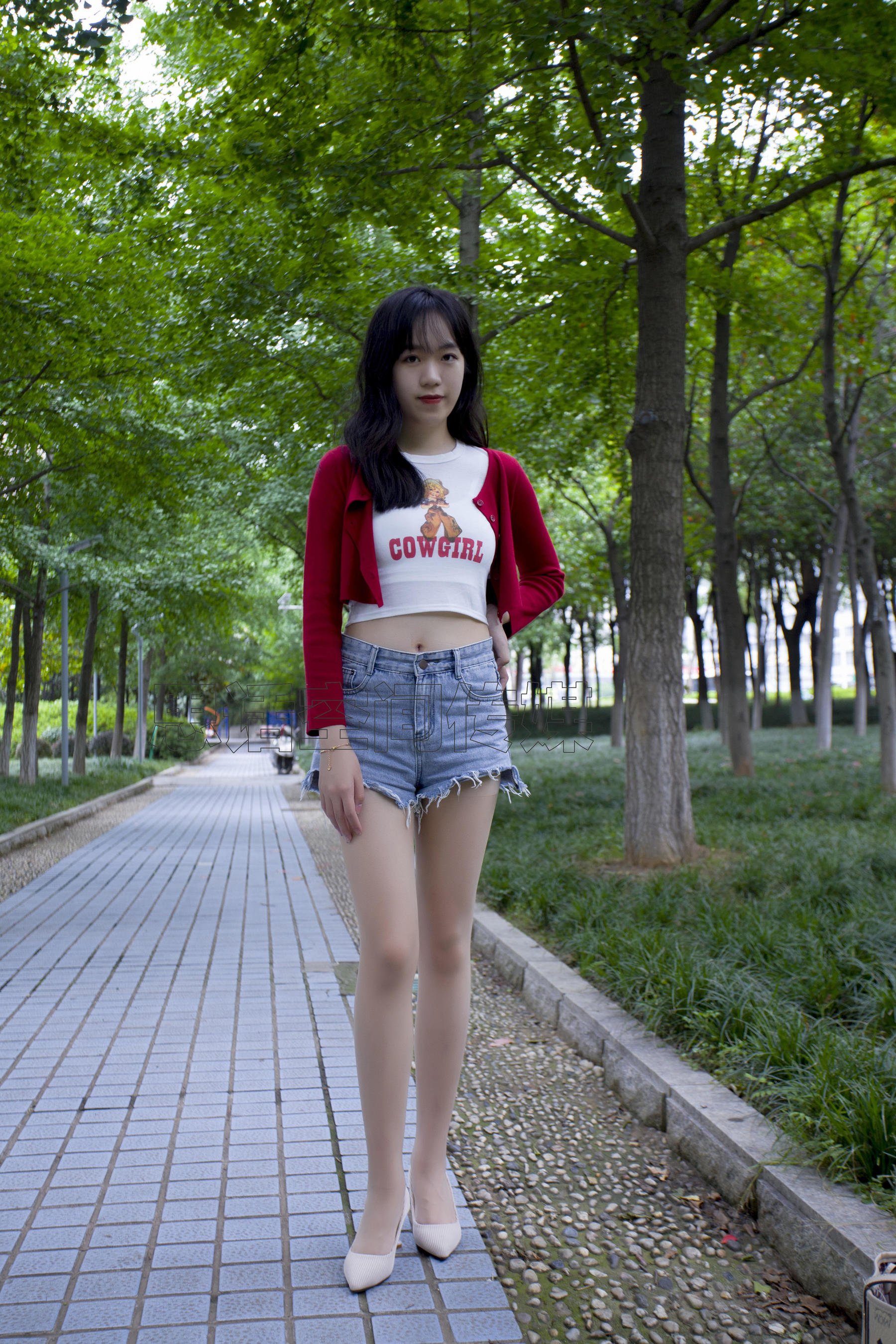SH129 子琦 公园长腿活力少女-图40