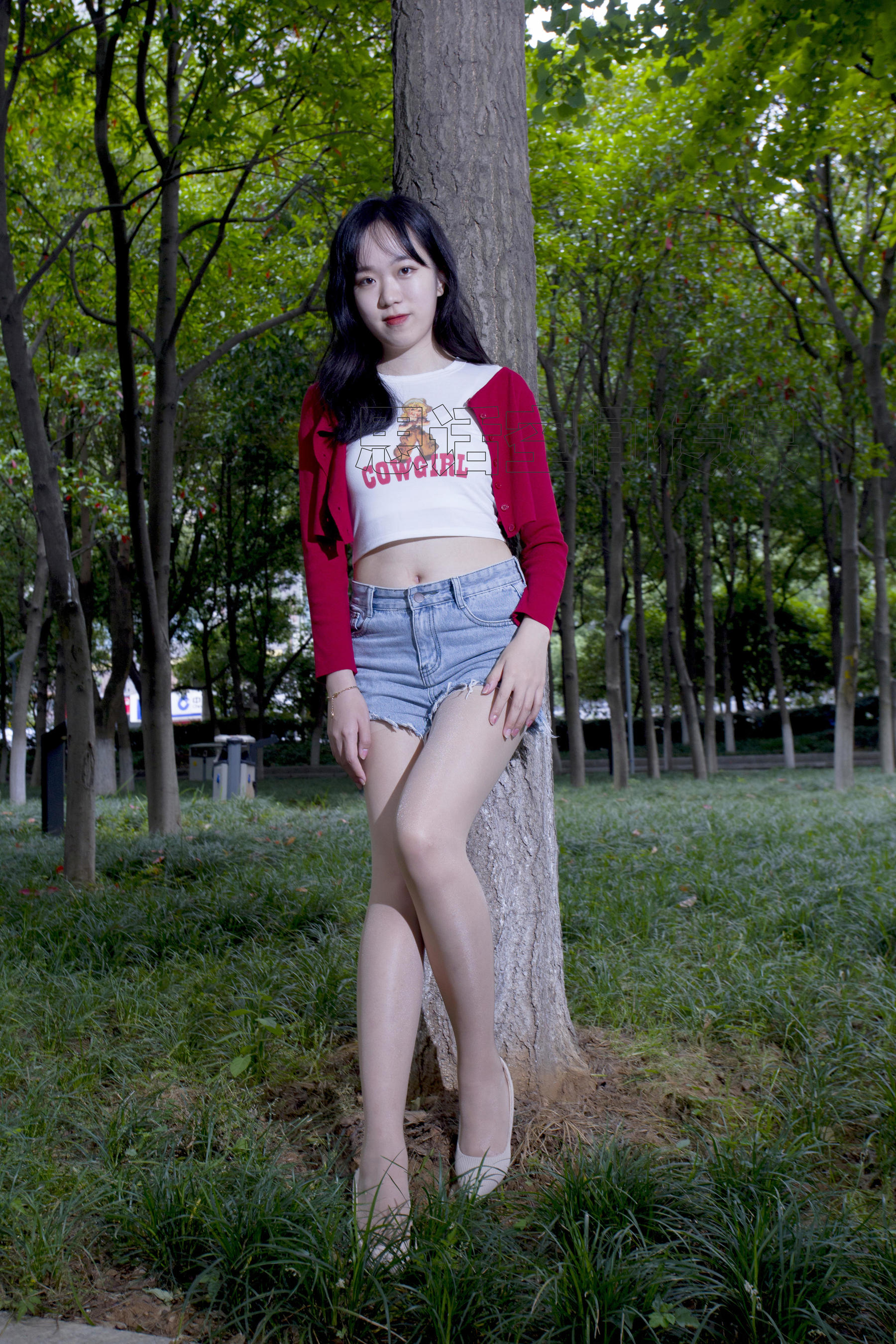 SH129 子琦 公园长腿活力少女-图8
