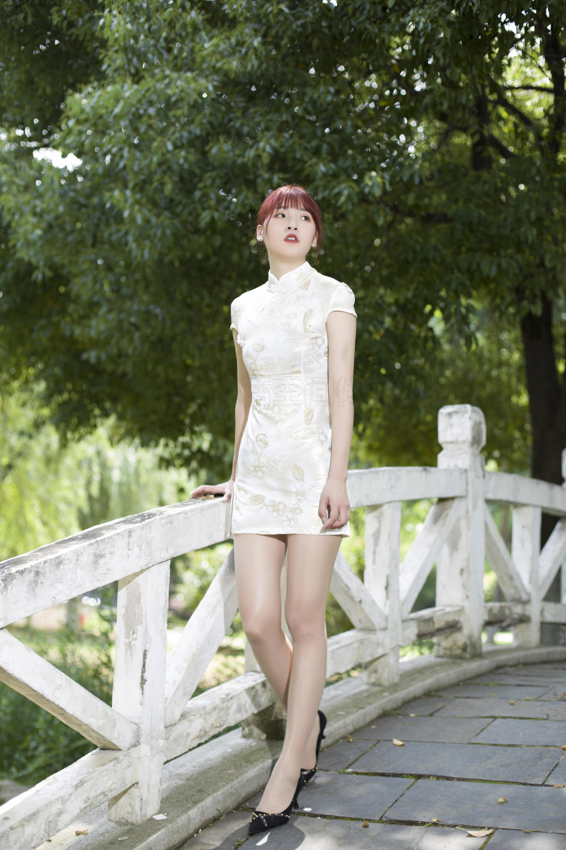 SH138 橘子 长腿旗袍美女露美足-图21