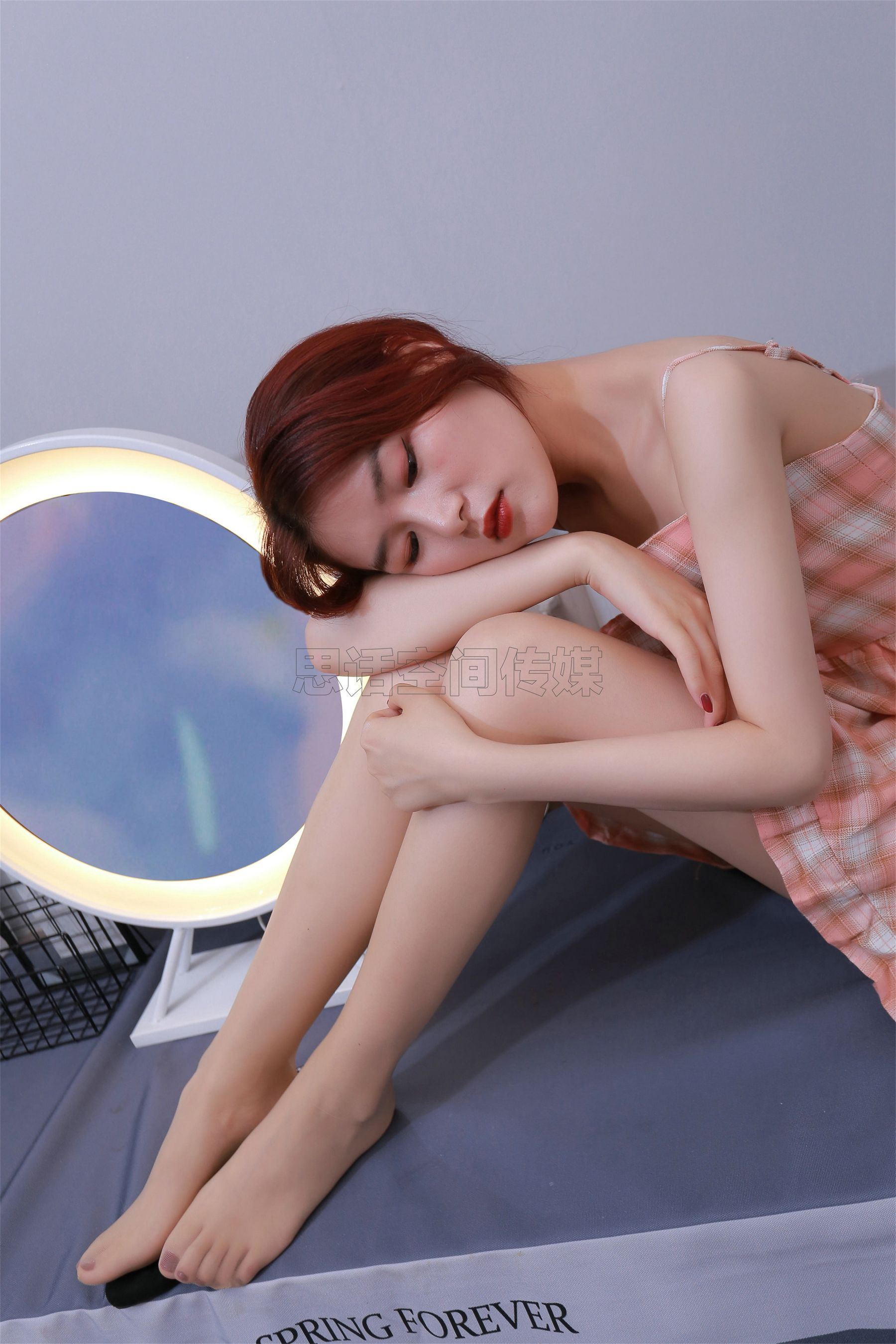 SH158 筱蝶 桌上的肉丝女孩-图0
