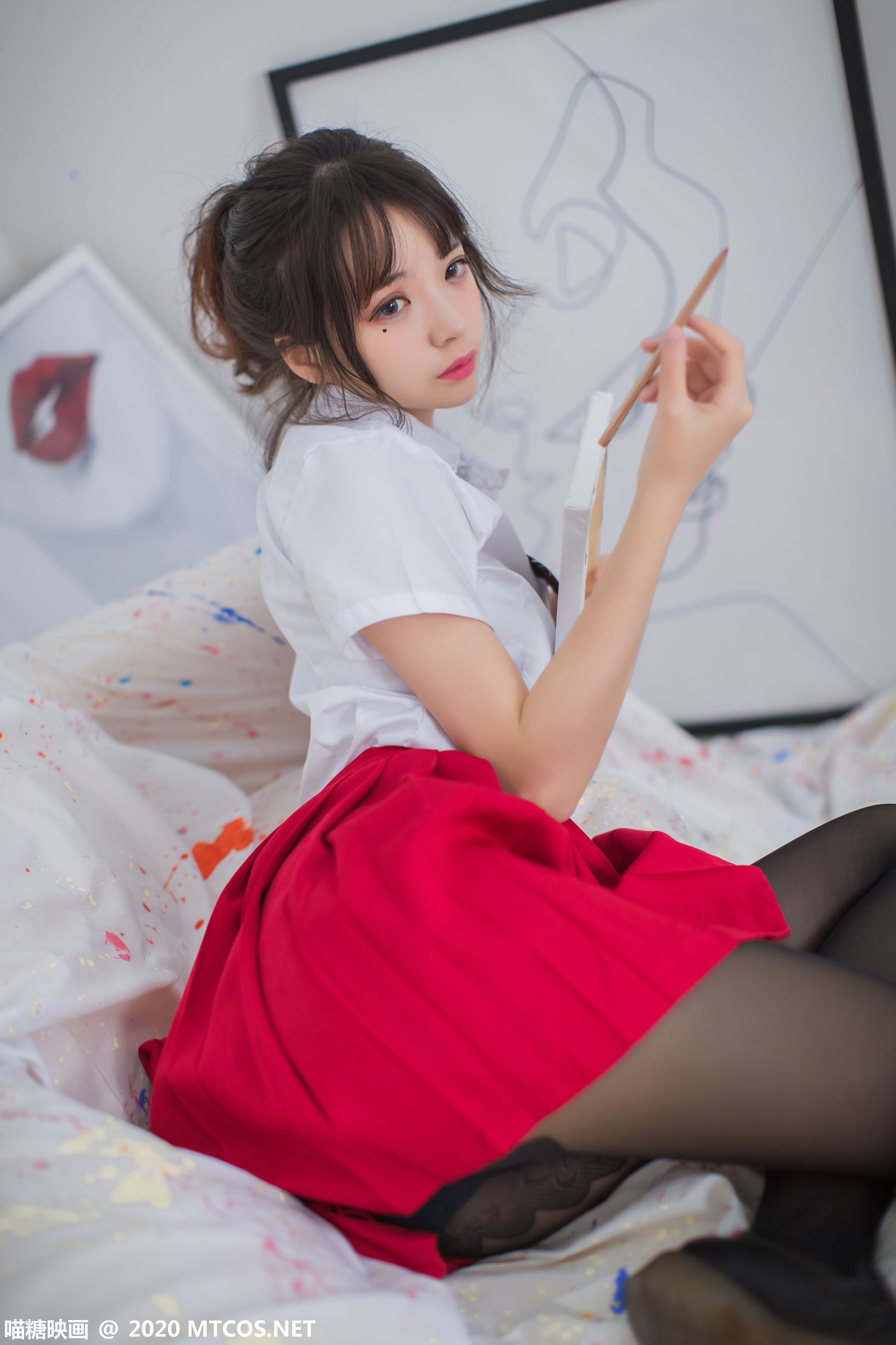 VOL.319 画室少女-图3