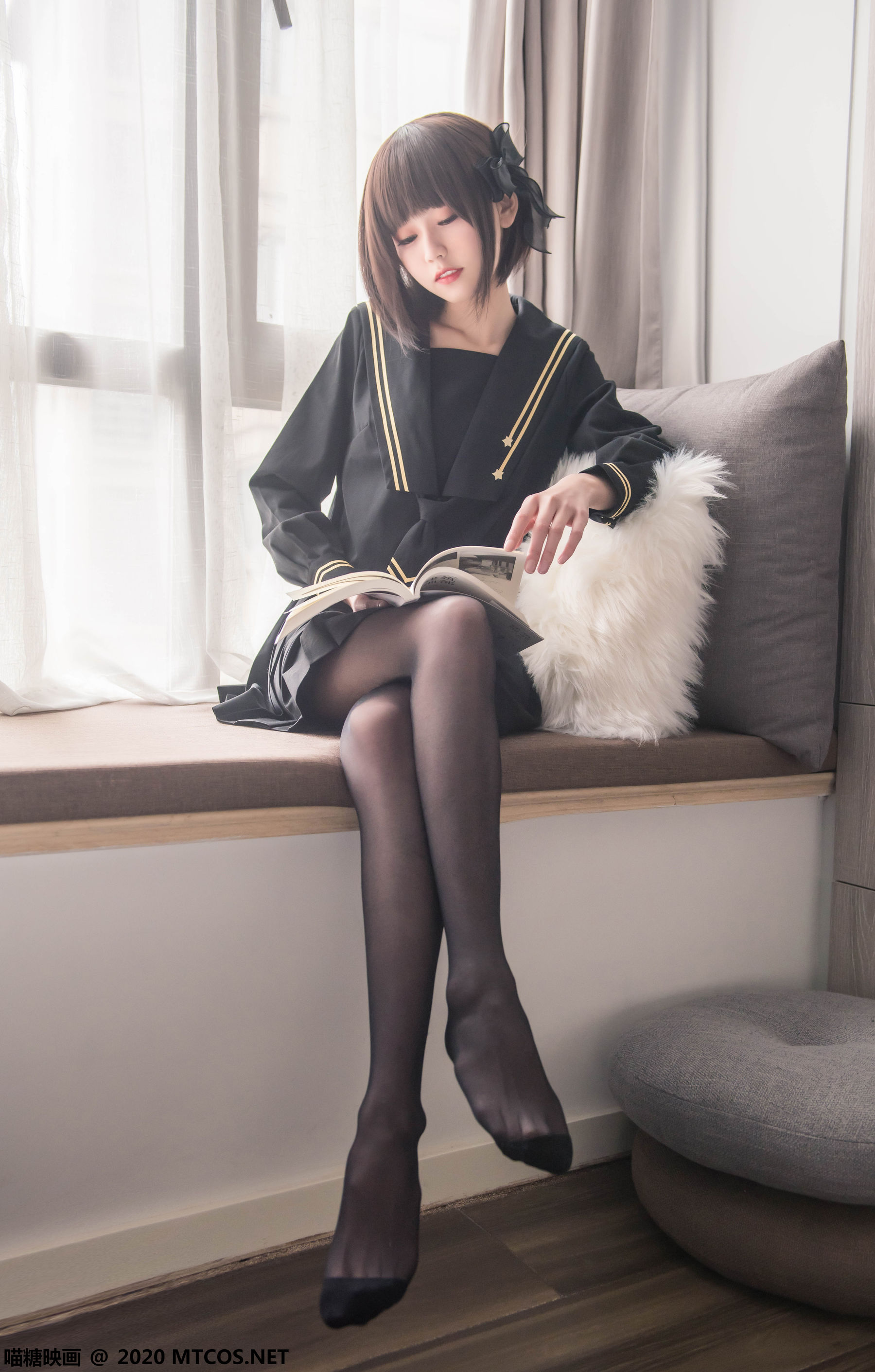 VOL.330 窗台少女-图7