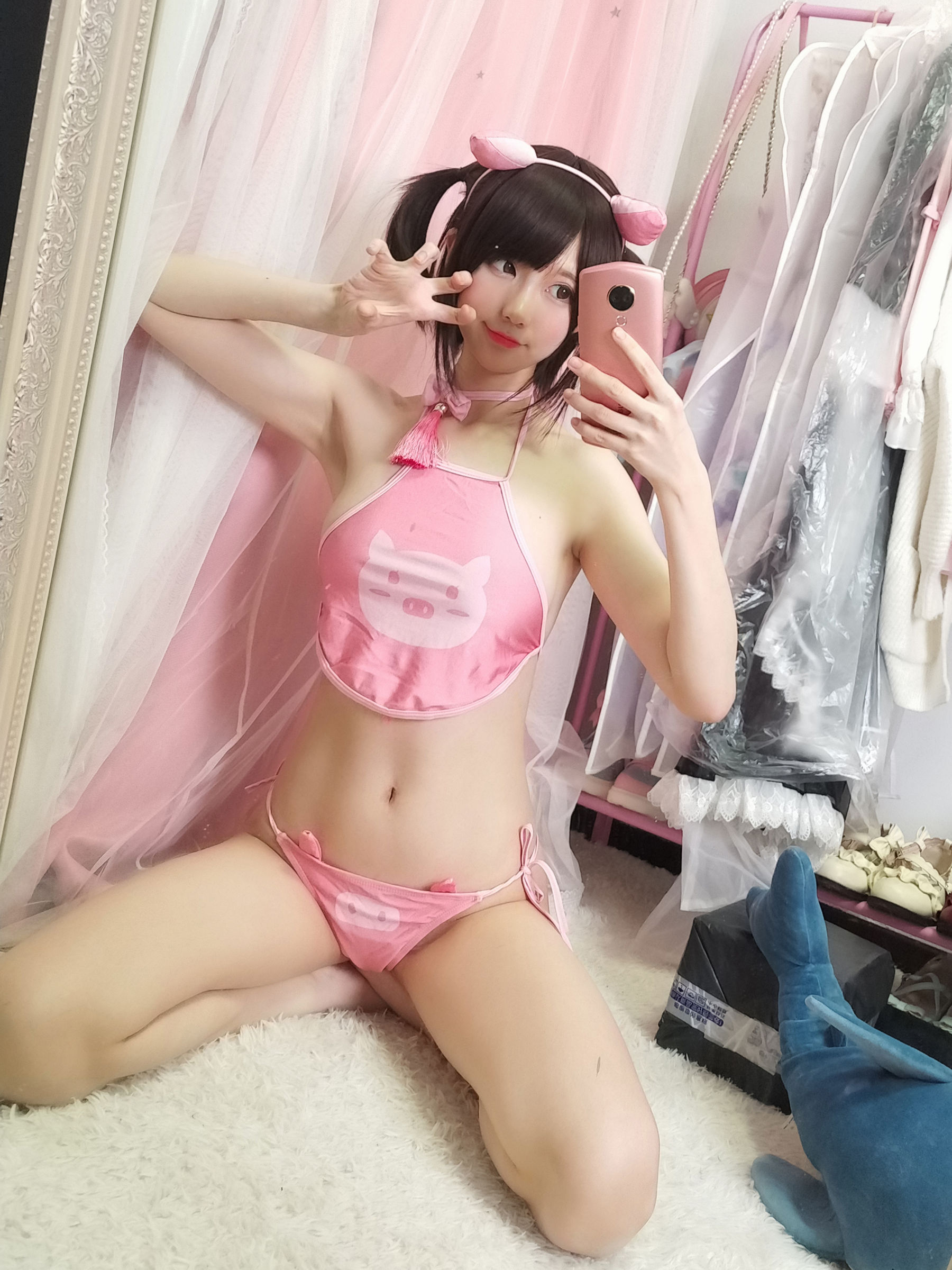 NAGISA魔物喵 - Pink pig-图1