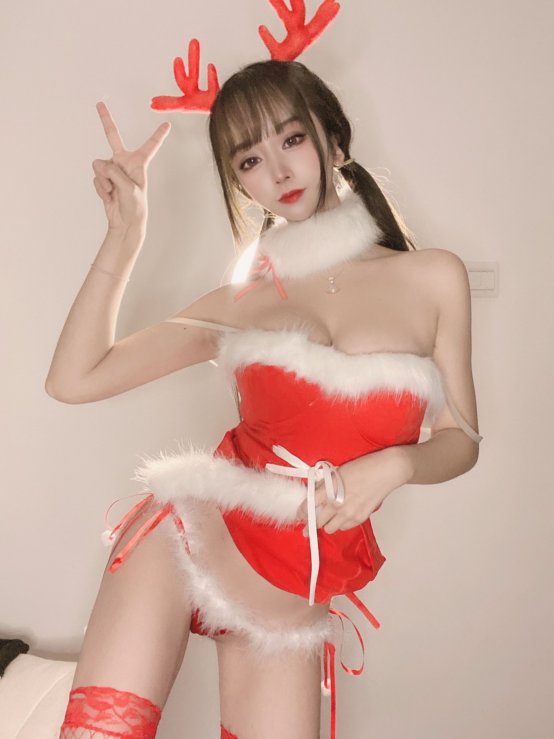 斗鱼米线线sama - 圣诞特辑-图38