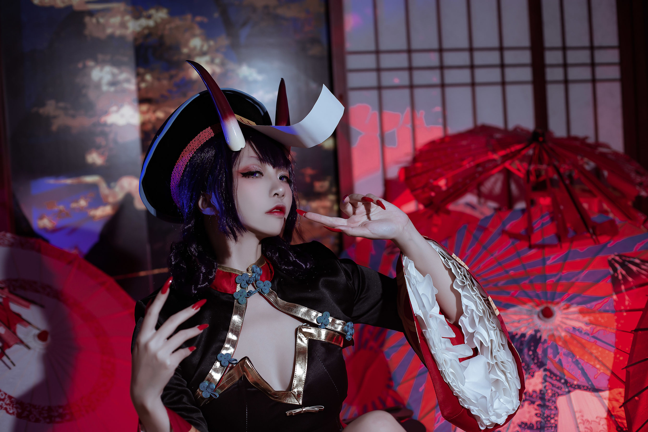 人气Coser二佐Nisa - fate酒吞僵尸童子-图13