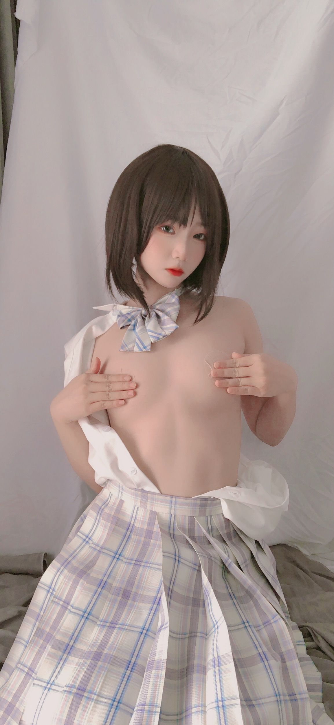 萌妹是青水 - 学妹jk-图1