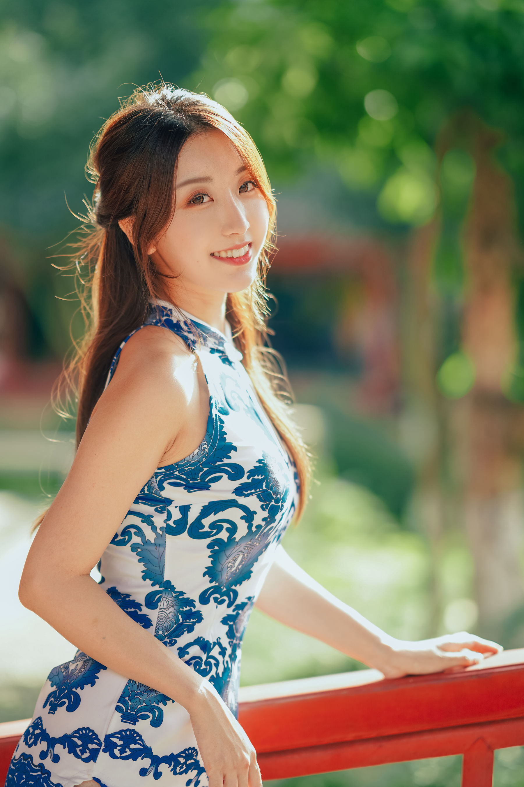 人气Coser黑川 - 青花旗袍-图18