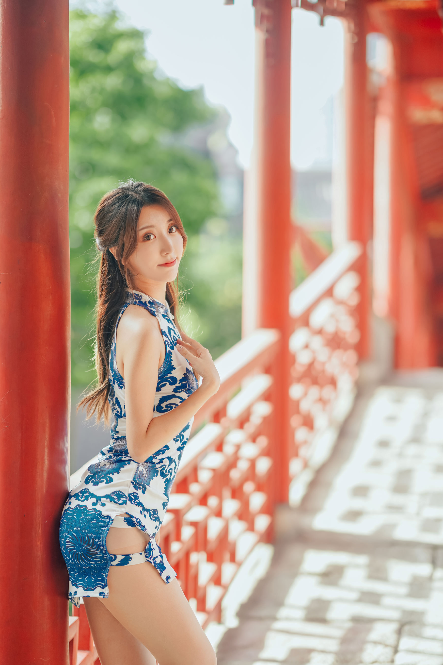 人气Coser黑川 - 青花旗袍-图1
