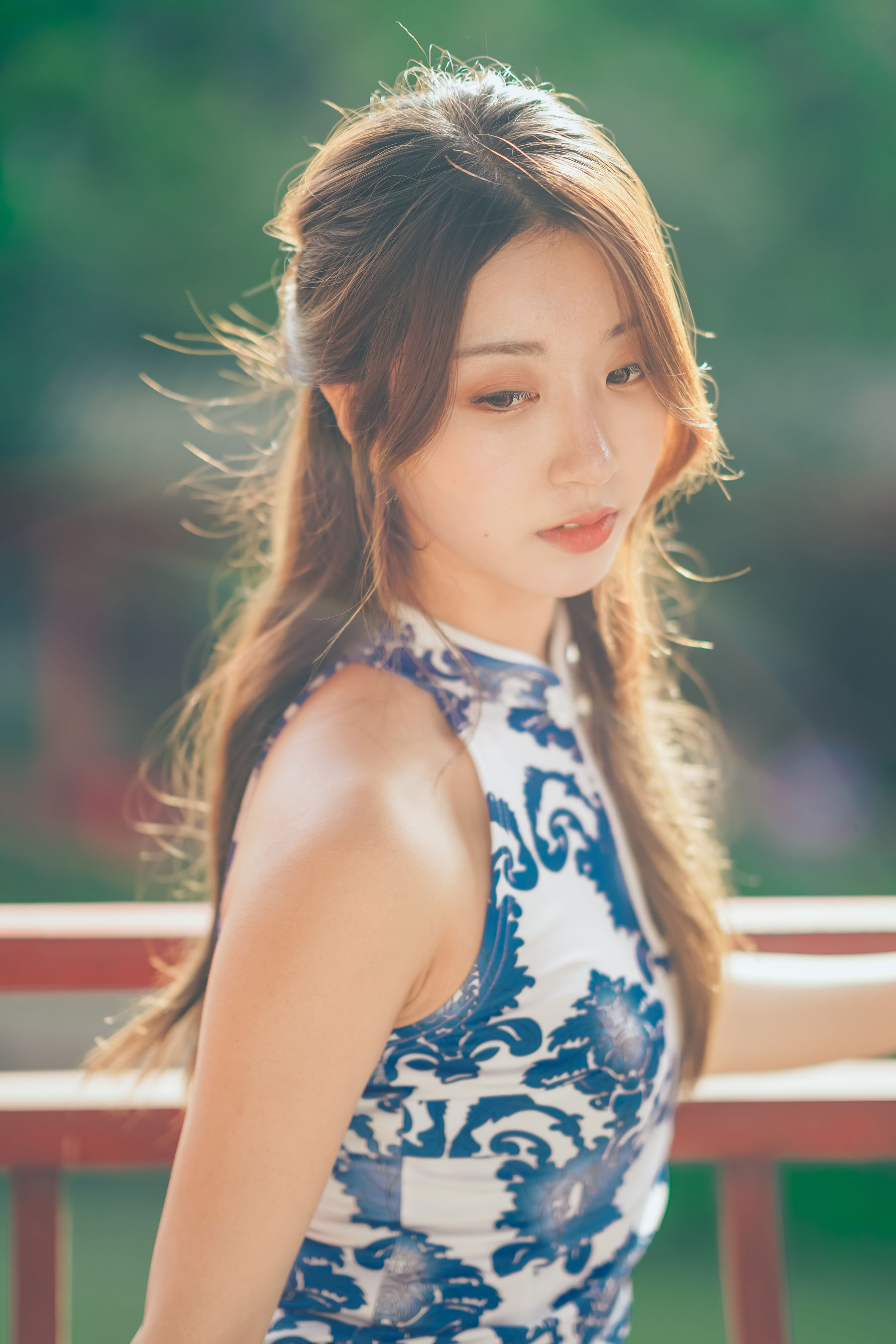 人气Coser黑川 - 青花旗袍-图29