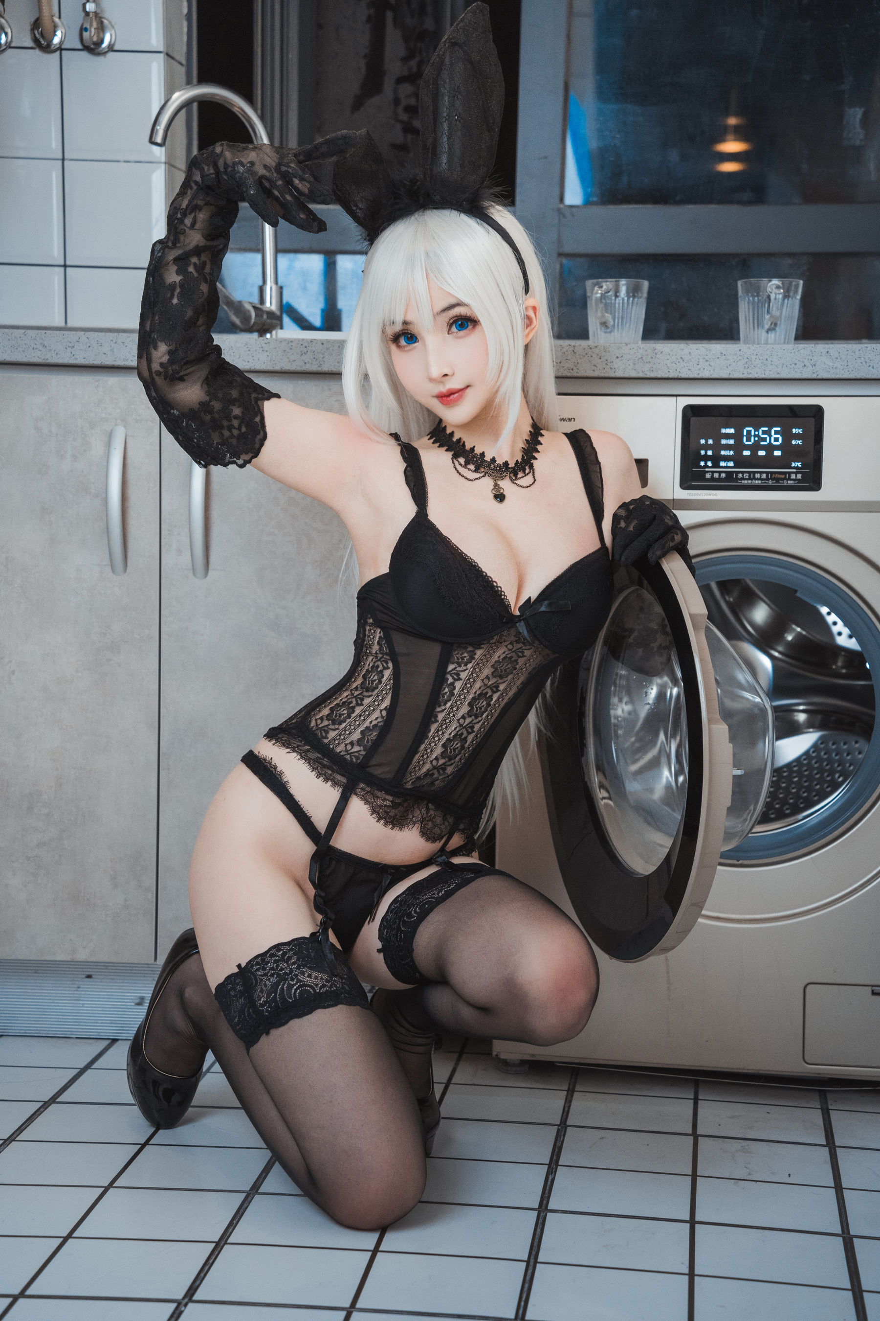 COS福利rioko凉凉子 - 兼职是修女的兔子小姐-图21