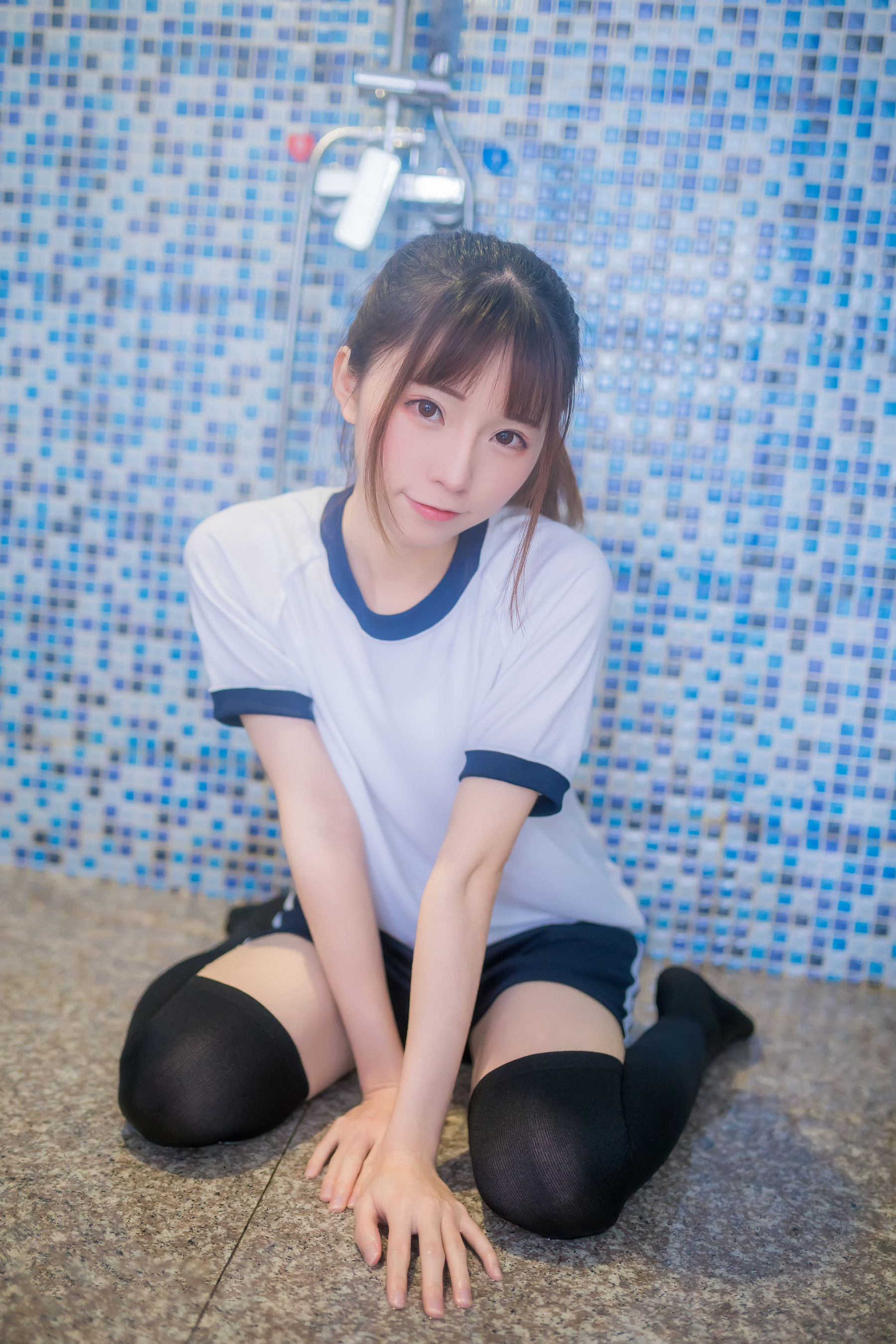 动漫博主Kitaro_绮太郎 - 湿身体操服-图12