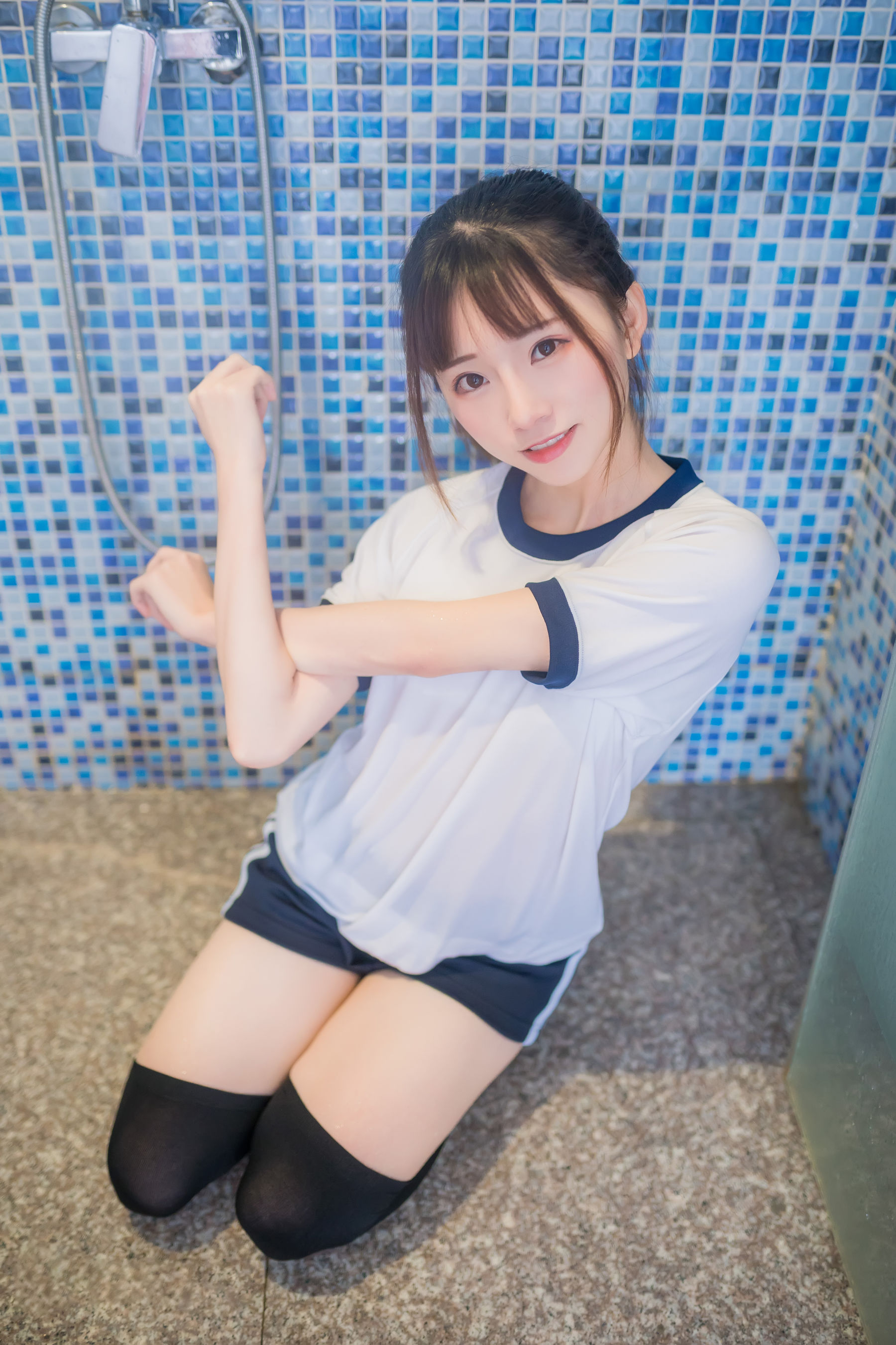 动漫博主Kitaro_绮太郎 - 湿身体操服-图18
