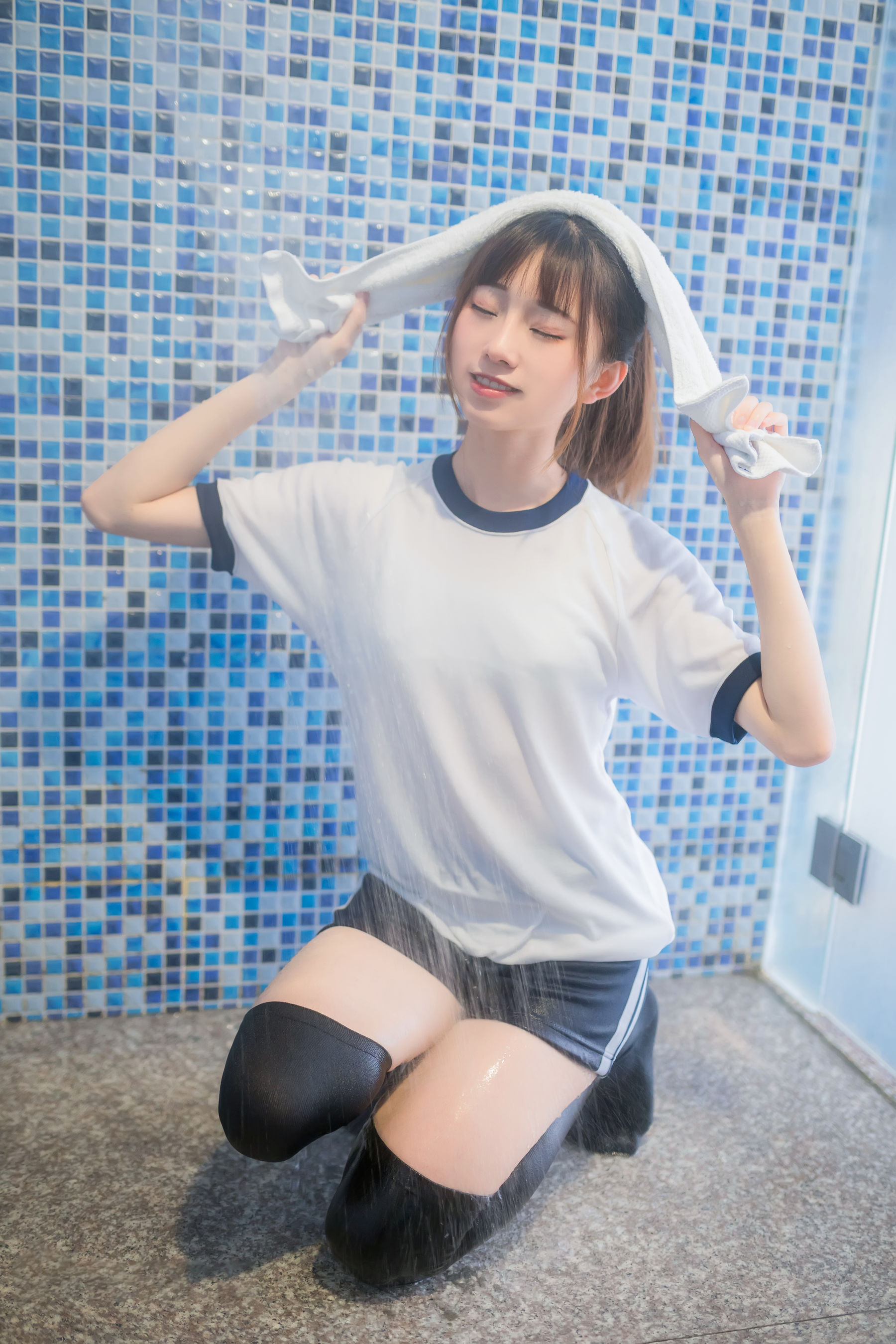 动漫博主Kitaro_绮太郎 - 湿身体操服-图23