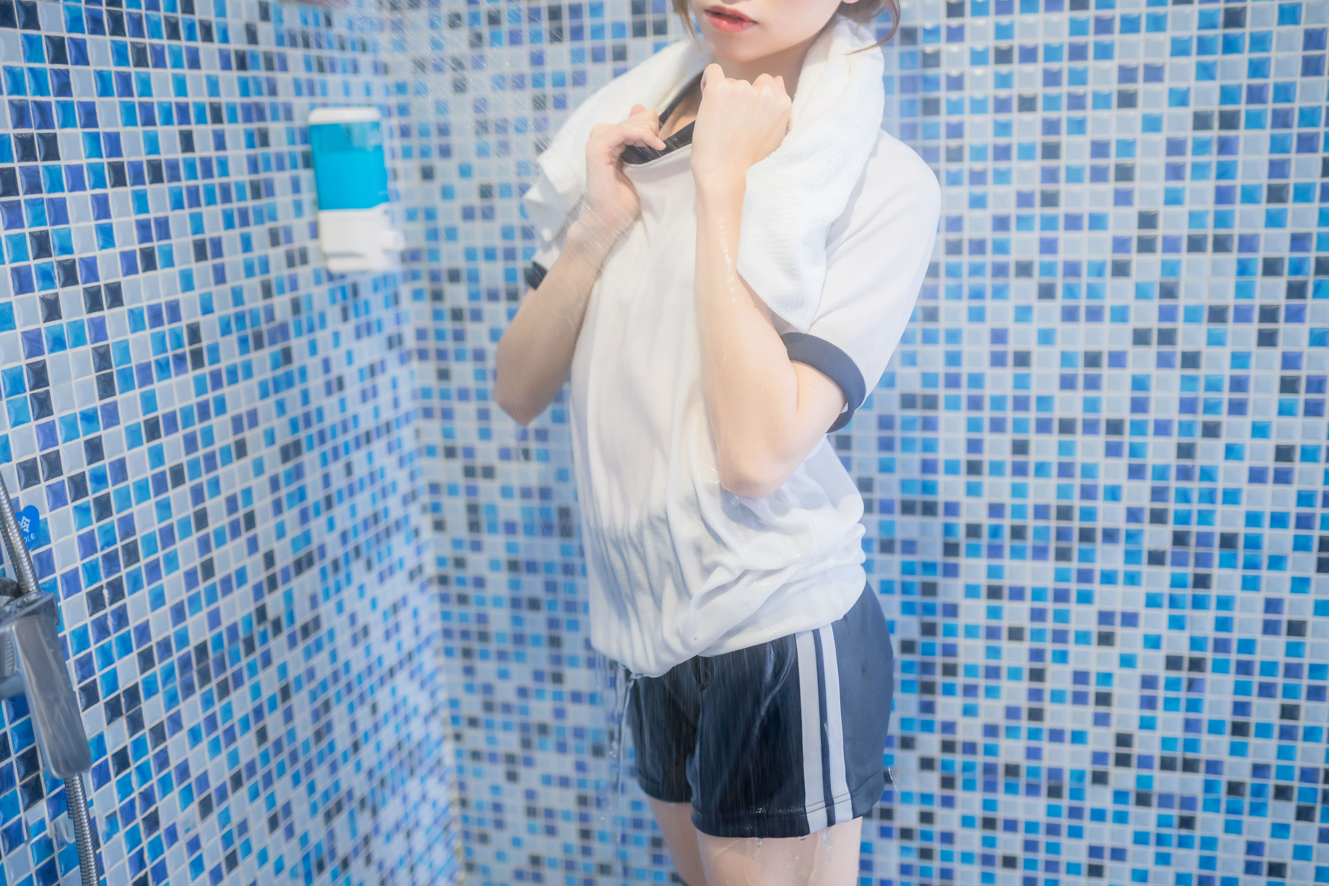 动漫博主Kitaro_绮太郎 - 湿身体操服-图26