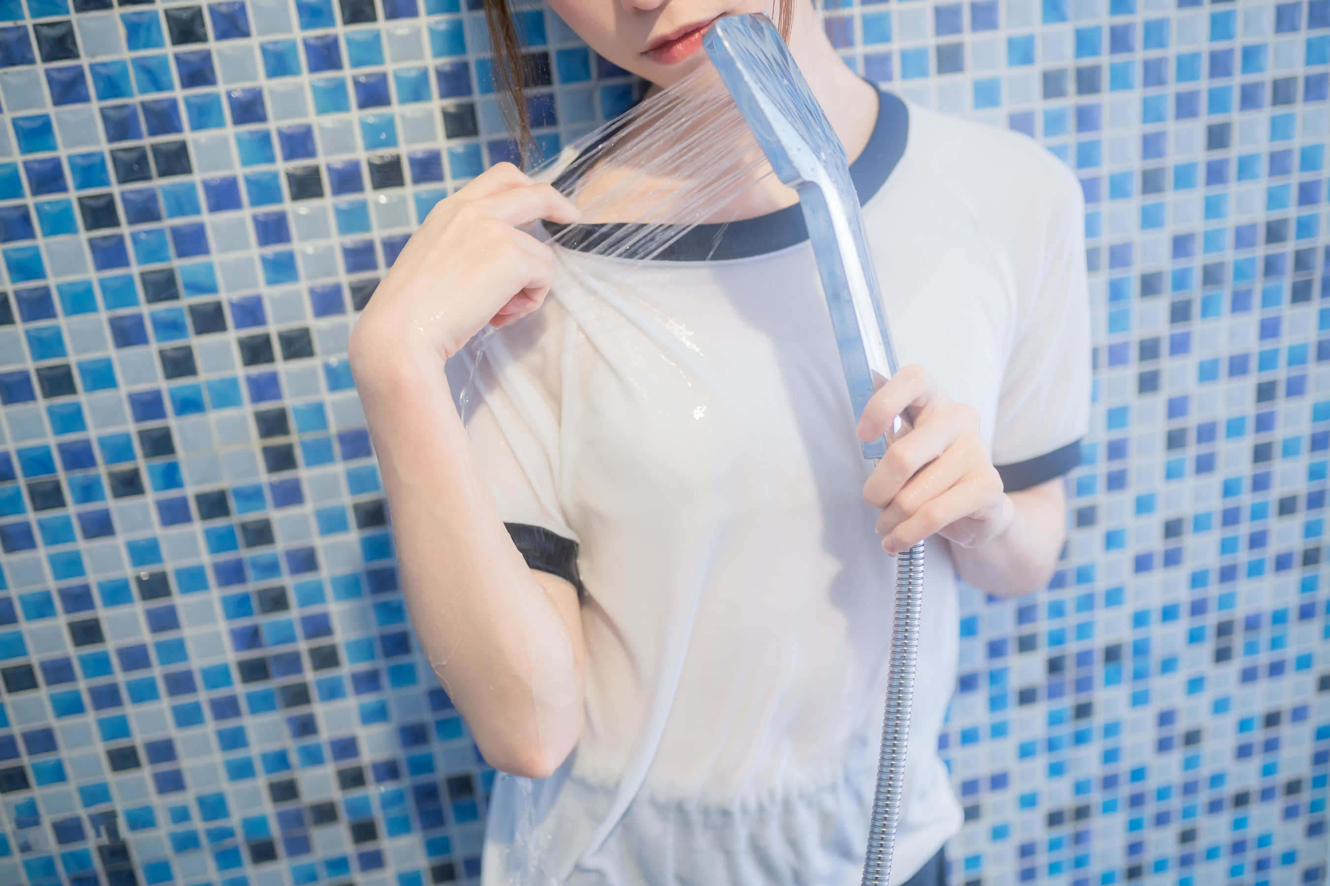 动漫博主Kitaro_绮太郎 - 湿身体操服-图28
