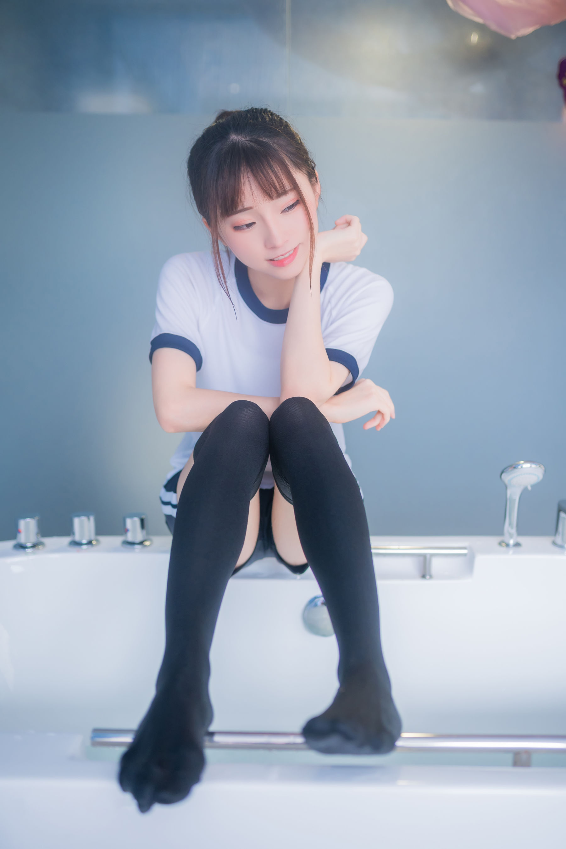 动漫博主Kitaro_绮太郎 - 湿身体操服-图32