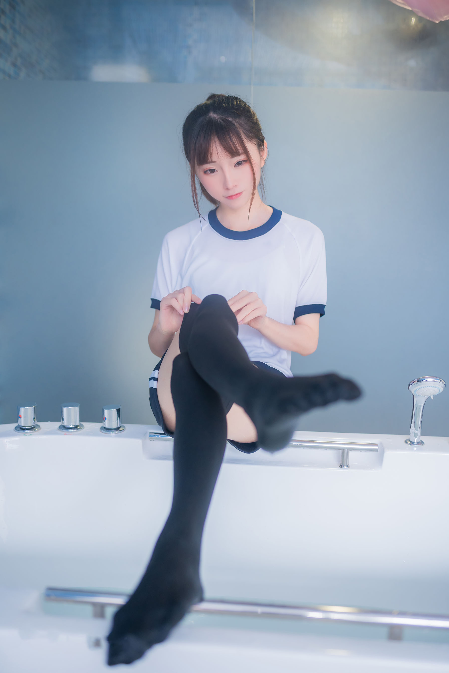 动漫博主Kitaro_绮太郎 - 湿身体操服-图34