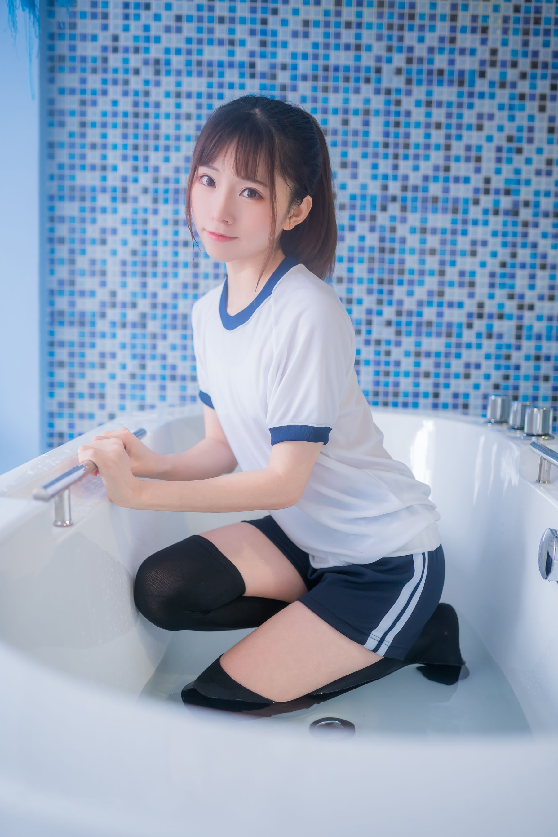 动漫博主Kitaro_绮太郎 - 湿身体操服-图42