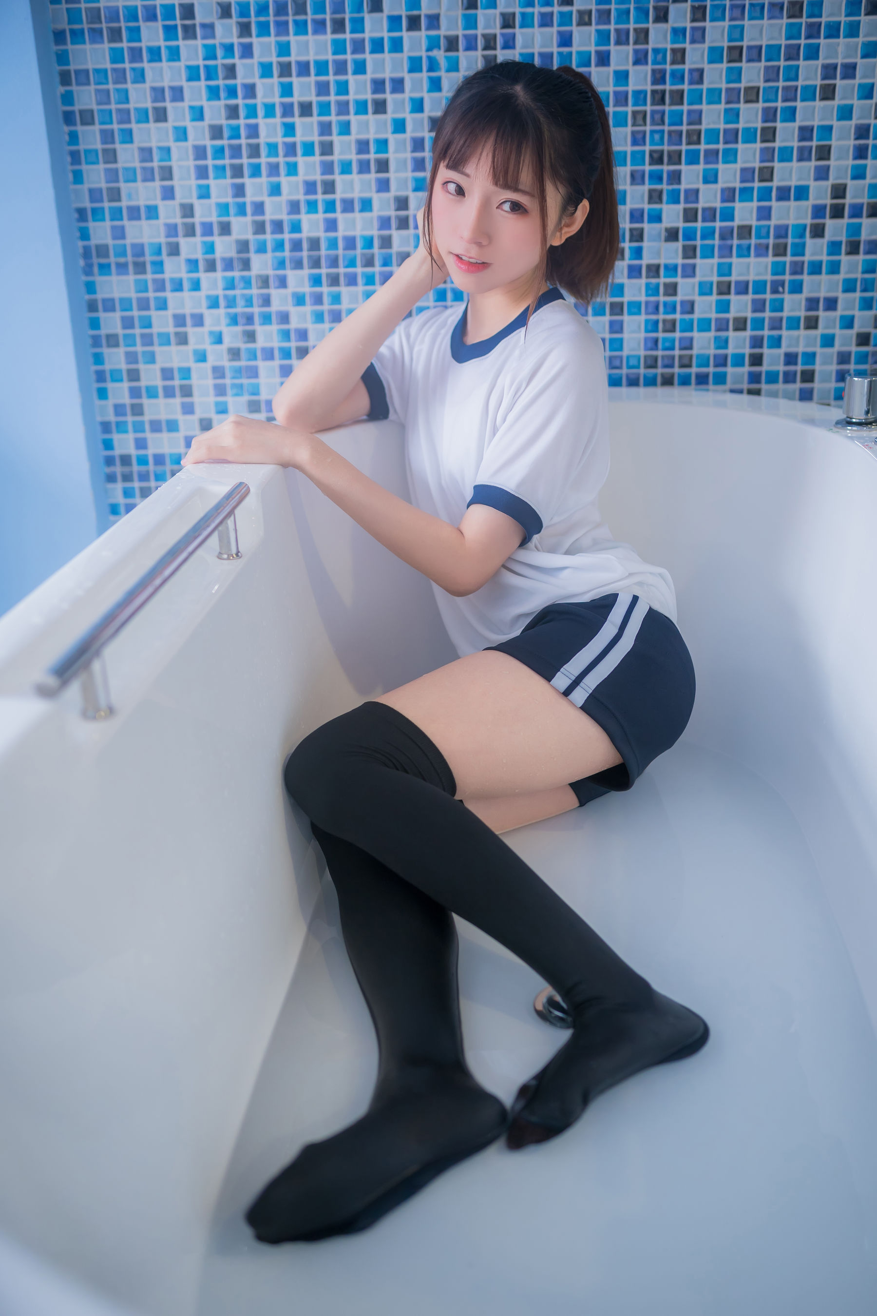 动漫博主Kitaro_绮太郎 - 湿身体操服-图44