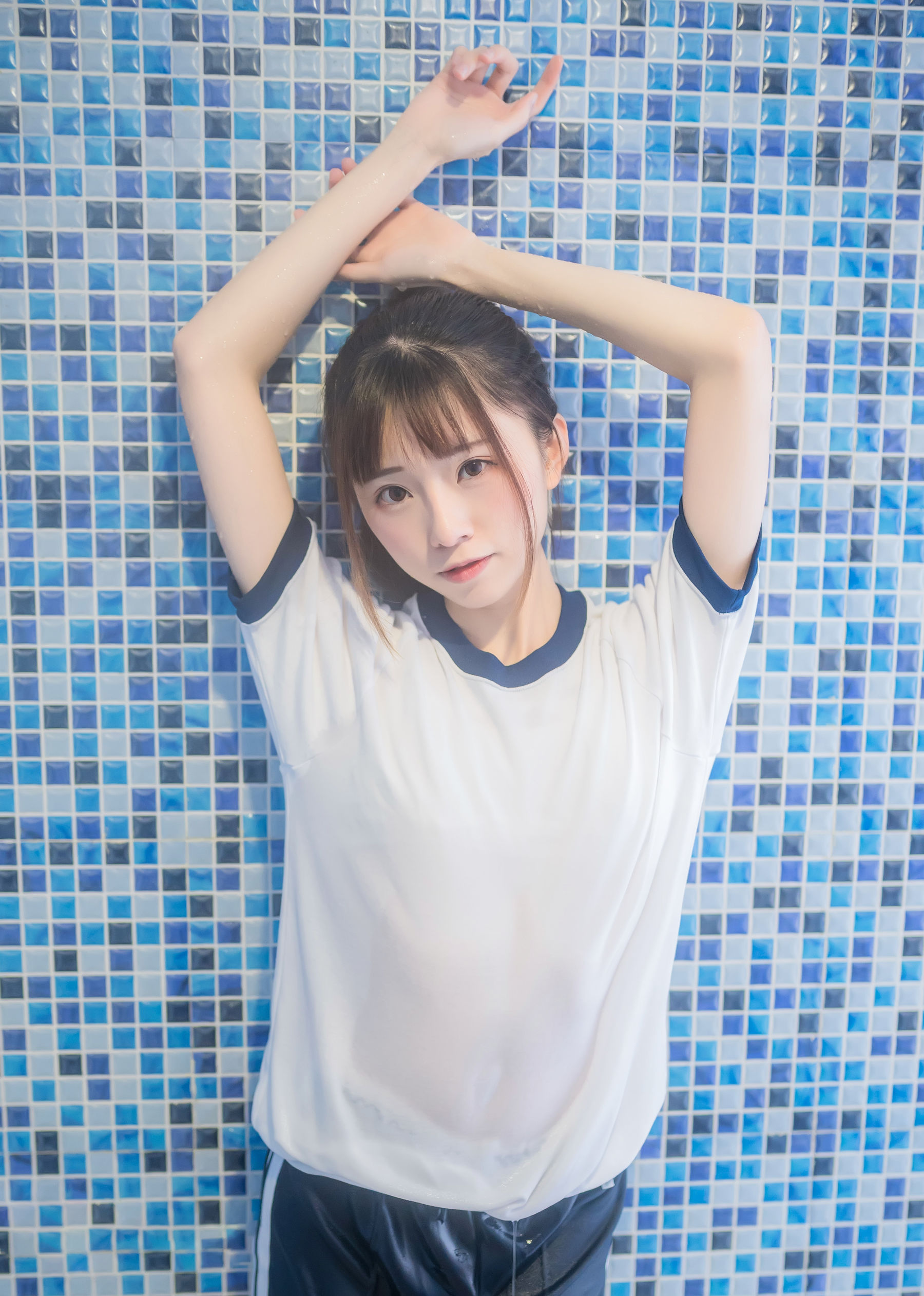 动漫博主Kitaro_绮太郎 - 湿身体操服-图6