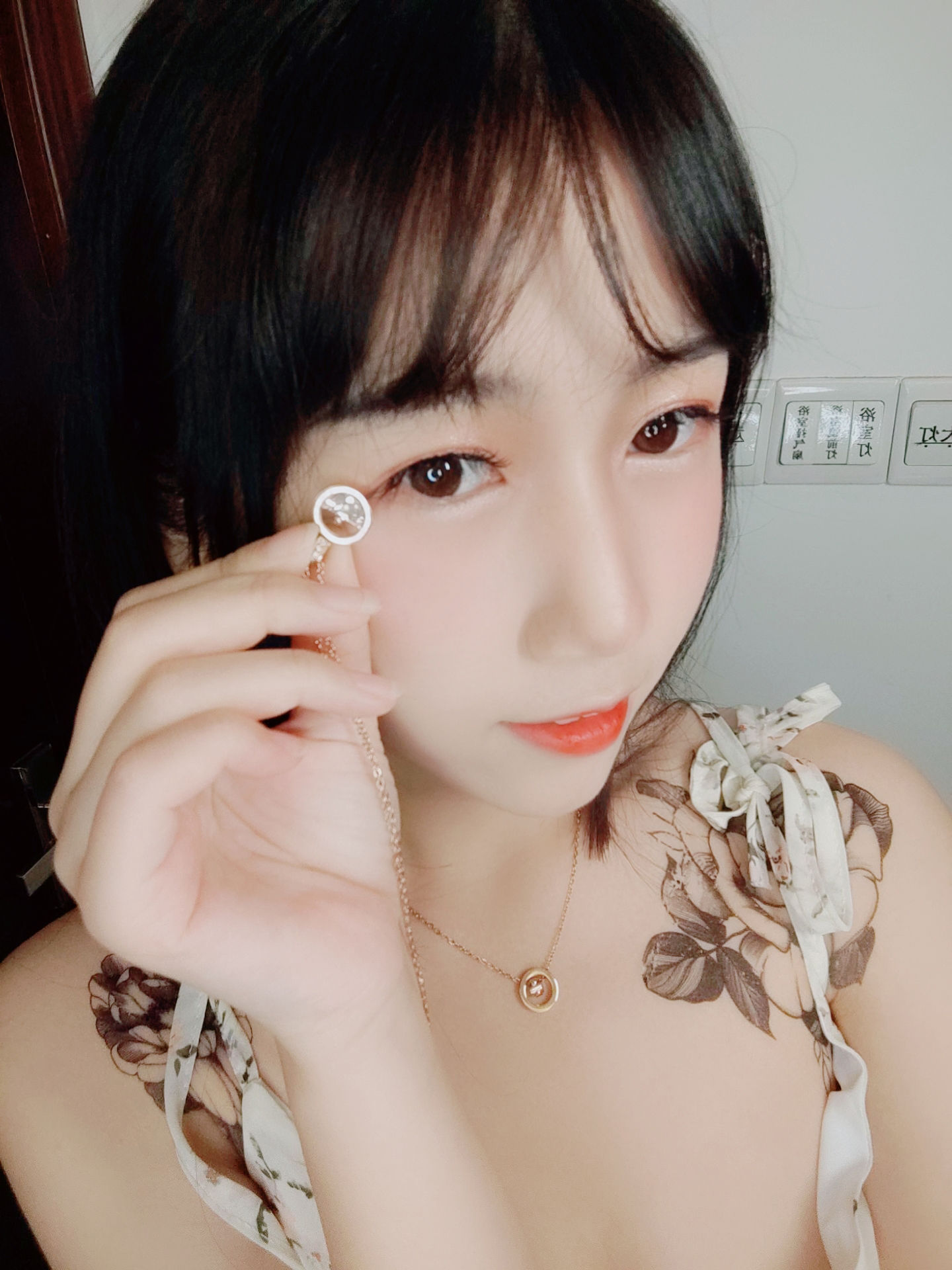 微博人气Coser不呆猫 - 温柔风连衣裙-图1