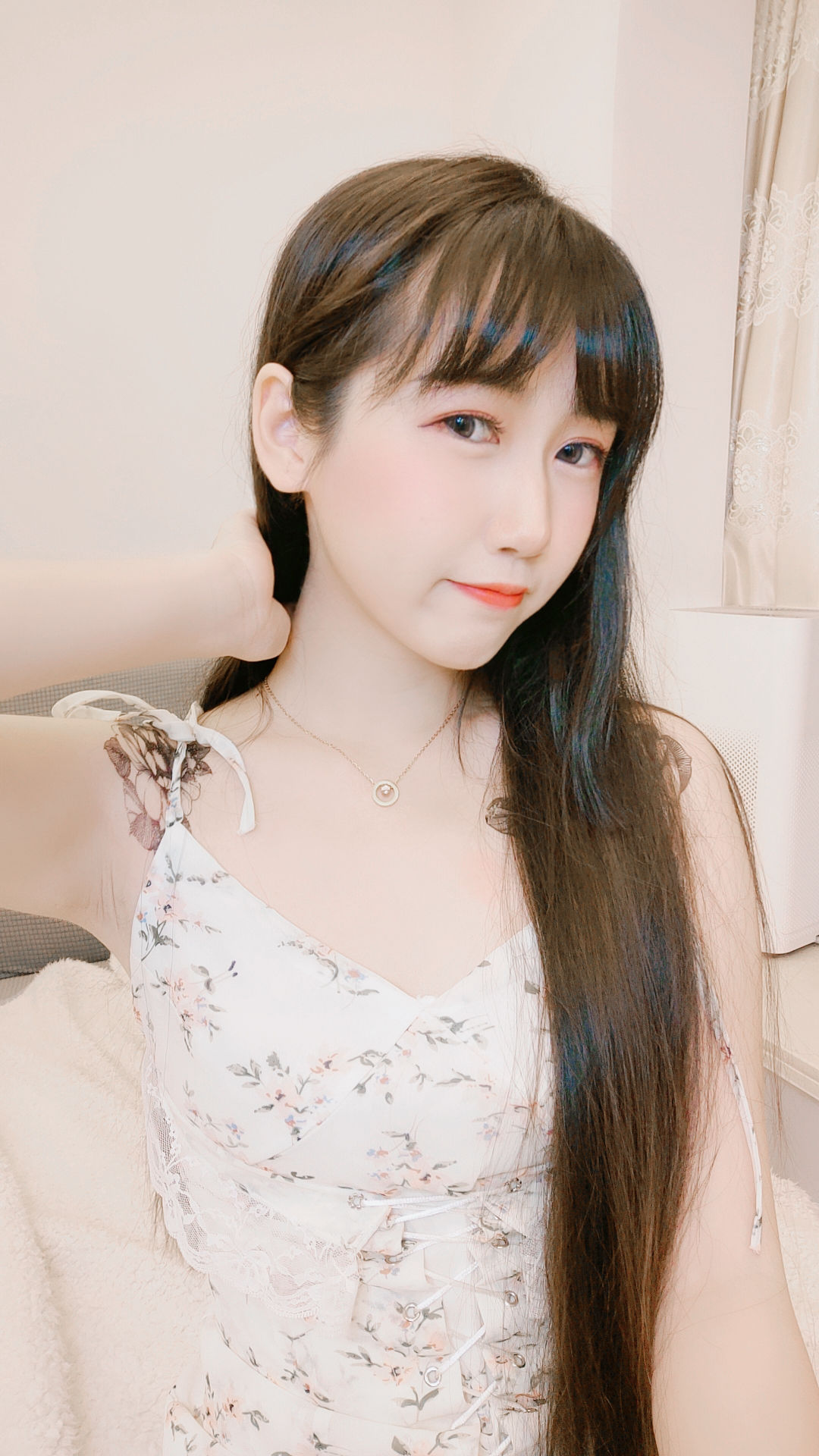 微博人气Coser不呆猫 - 温柔风连衣裙-图7