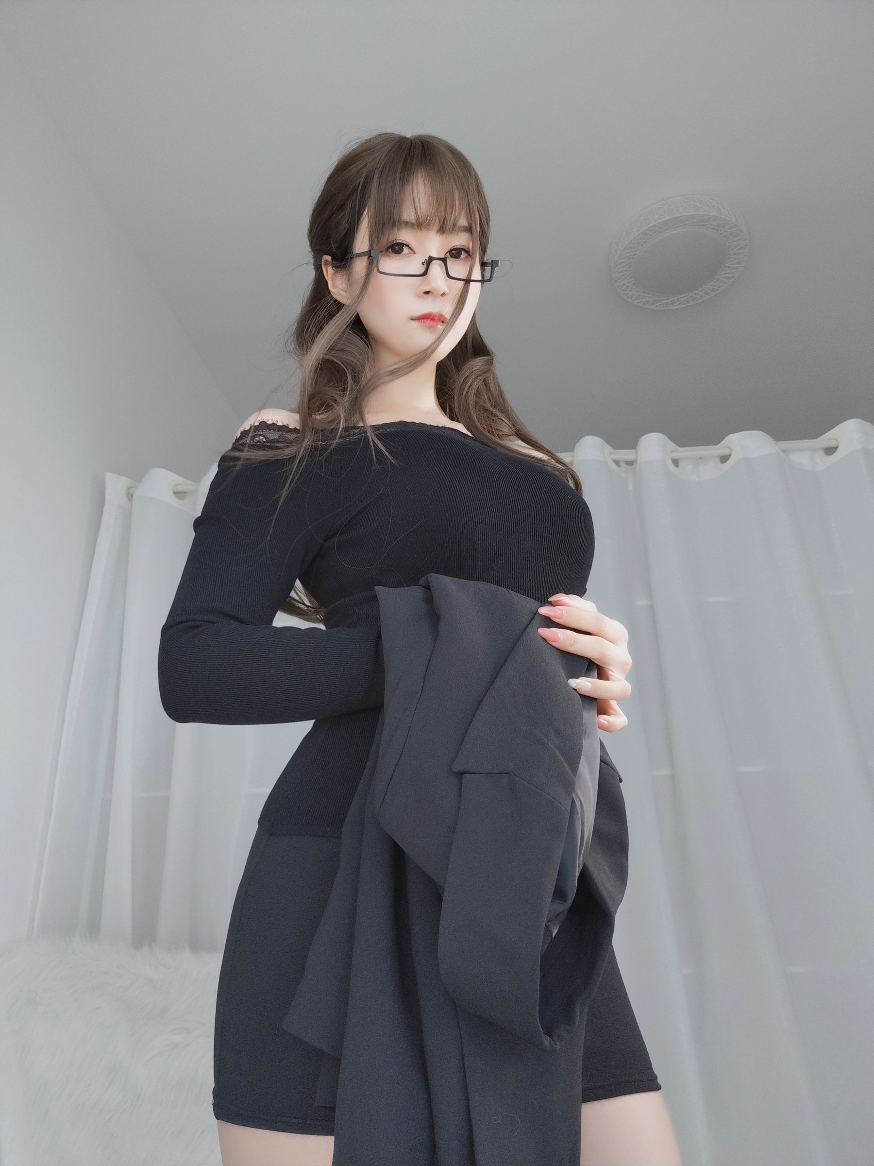 Coser小姐姐白银 - 黑西服-图13