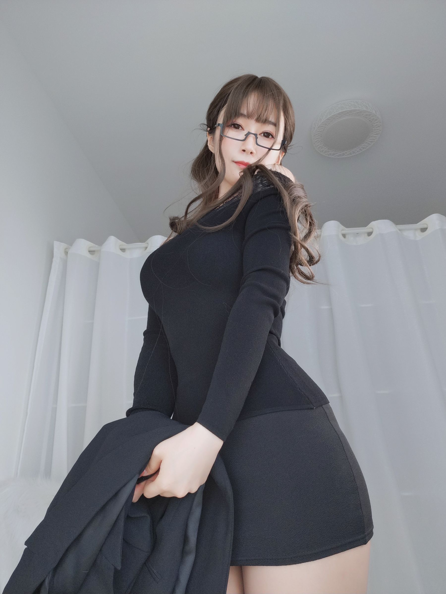 Coser小姐姐白银 - 黑西服-图14
