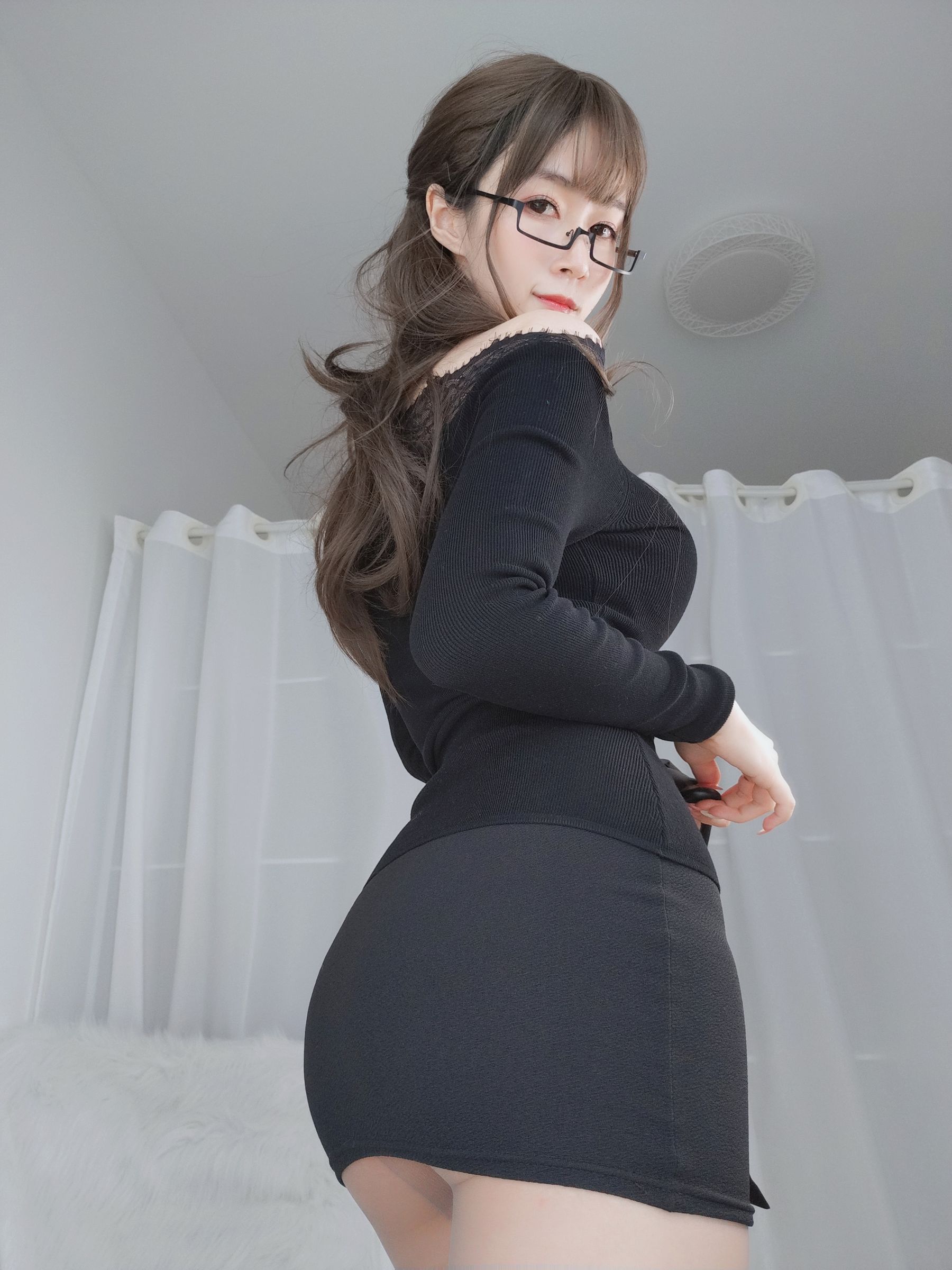 Coser小姐姐白银 - 黑西服-图15