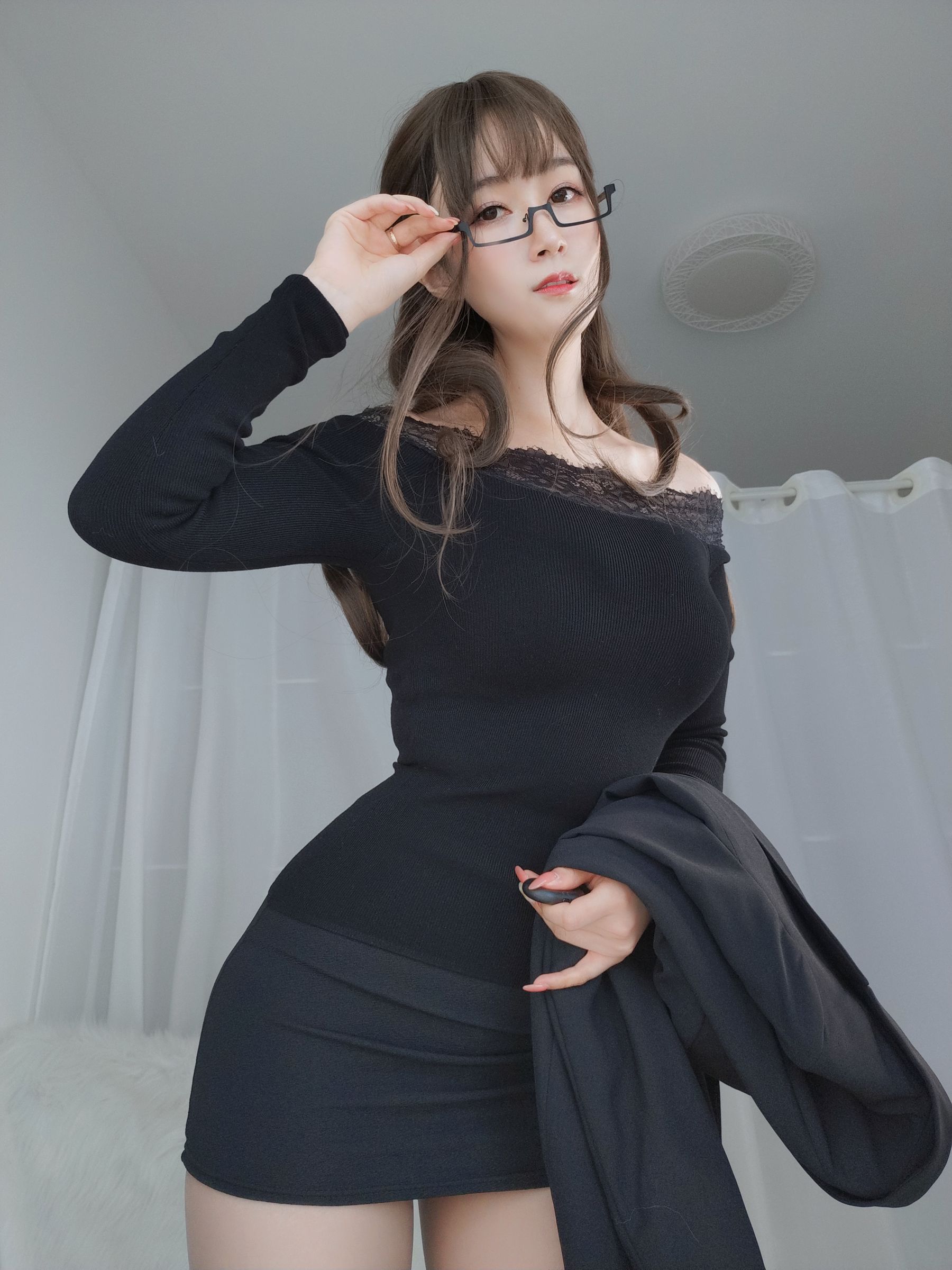 Coser小姐姐白银 - 黑西服-图16